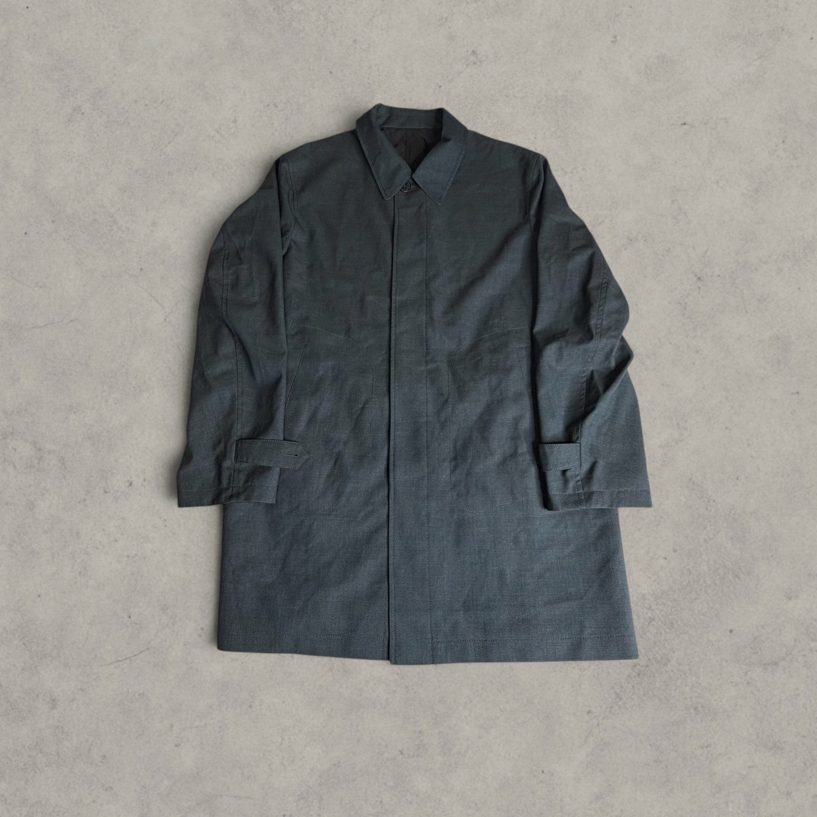Grey Canali Single-breasted Coat Size 38