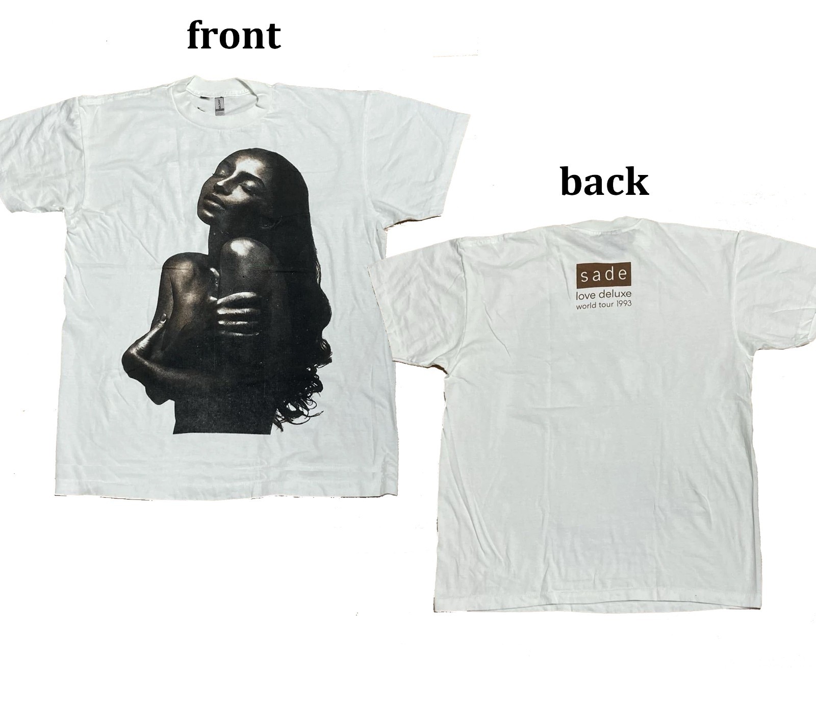 Vintage Sade Love Deluxe 1993 World Tour T-Shirt