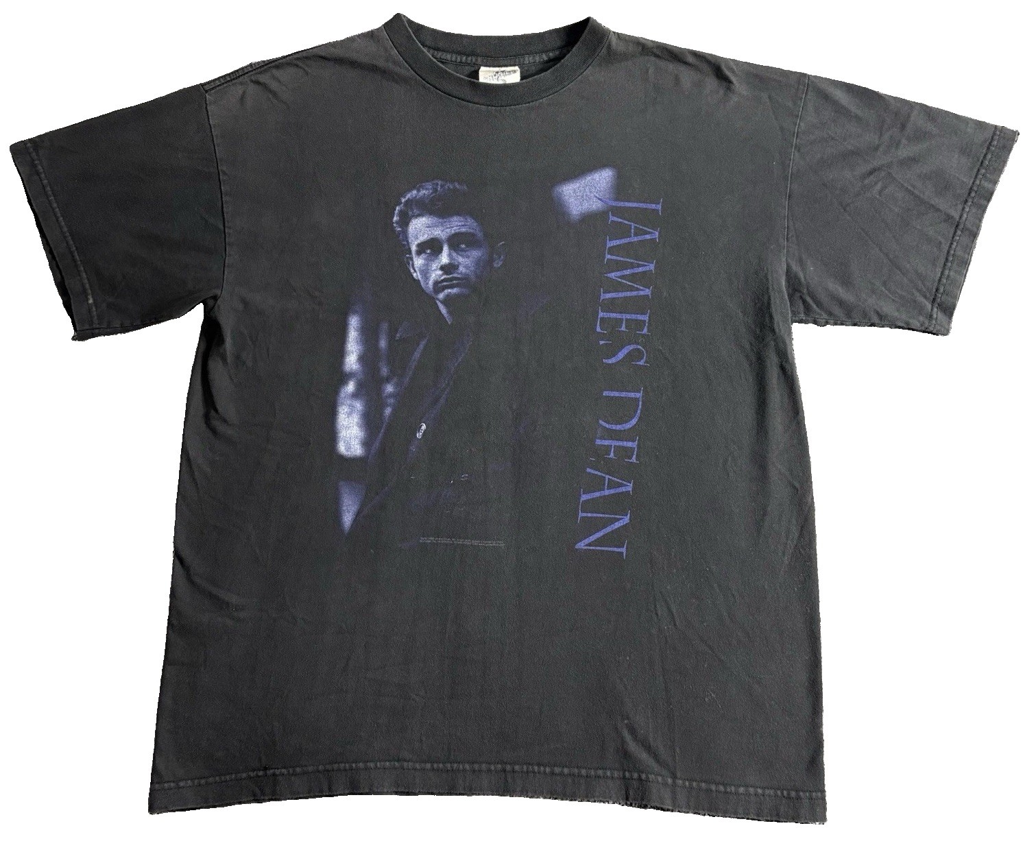 Vintage 1996 James Dean T Shirt Size L Black Cronies Tag USA 90s Movie Tee