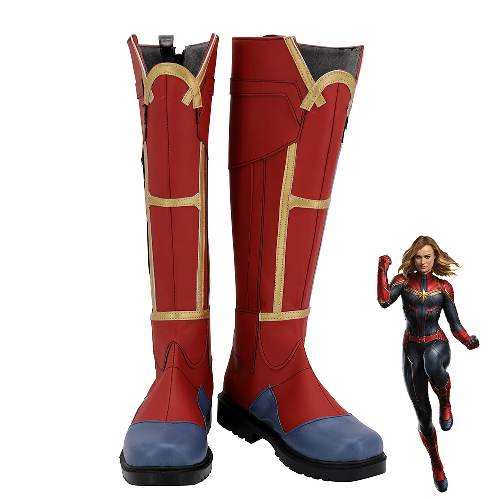 Captain Marvel Carol Danvers Shoes Cosplay Women Boots