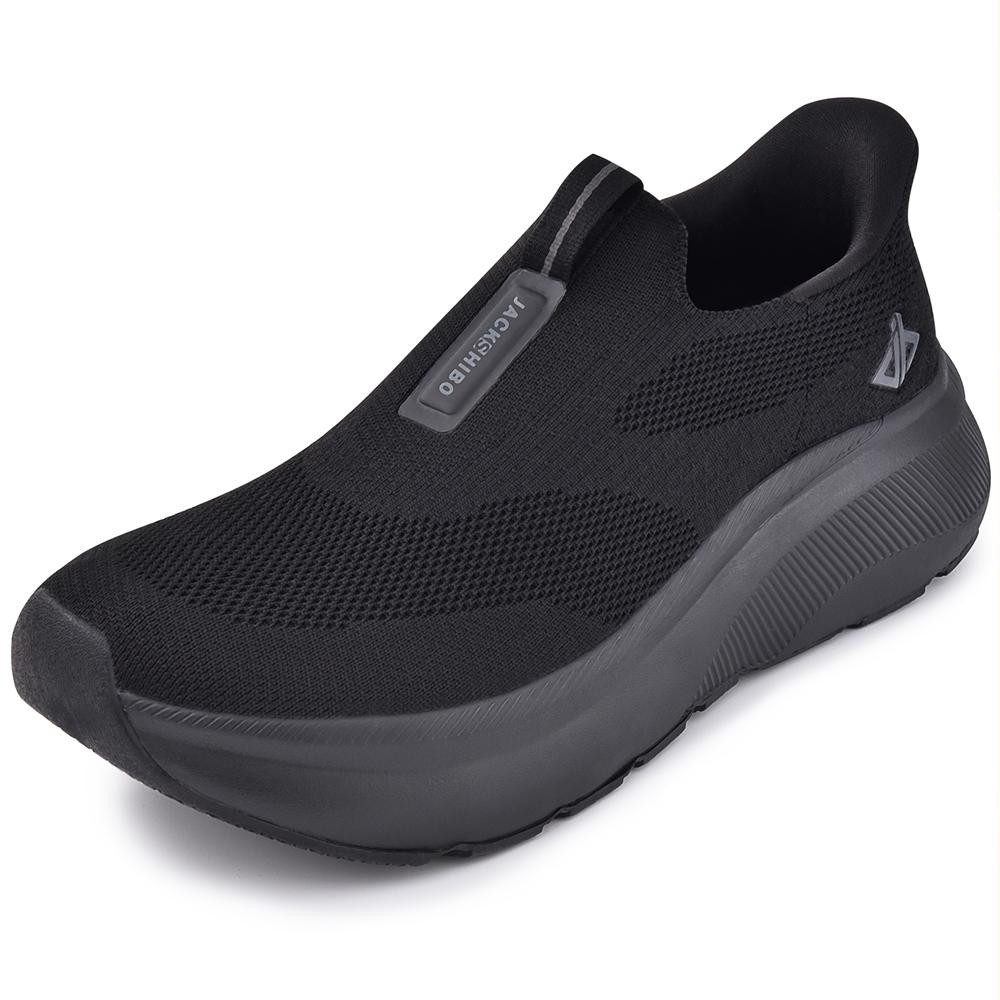 Men\'s Slip in Shoes Wide Toe Box Arch Support Orthopedic Sport Walking Sneakers