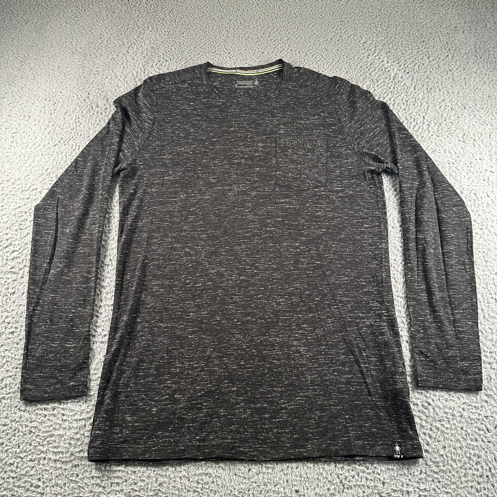 SmartWool Shirt Mens M Gray Merino Sport 150 Hemp Long Sleeve Crewneck Tee