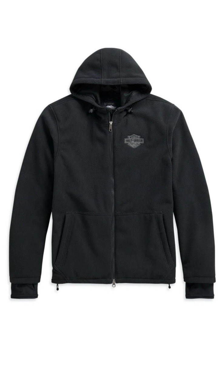 Harley-Davidson Roadway II Waterproof Fleece Hooded Jacket Black 3XL 98116-21VM
