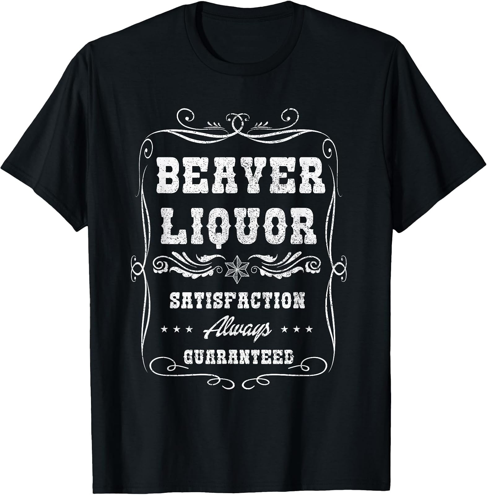Funny Beaver Liquor Beaver Liqueur Adult Drinking Humor Pun T-Shirt
