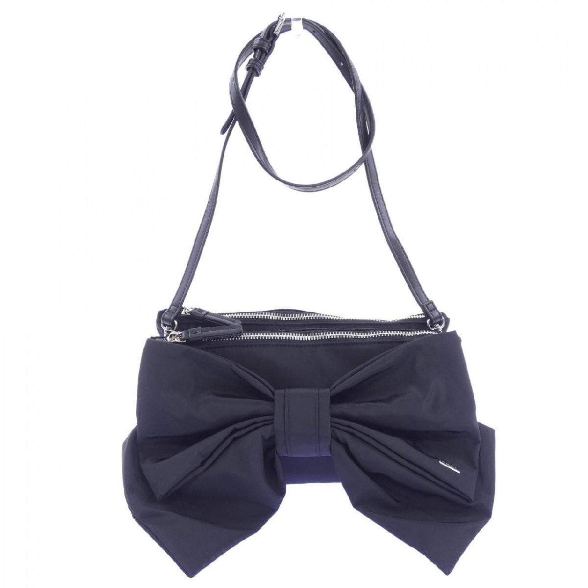 TO BE CHIC Bag Black Leather Crossbody Strap Used Authentic