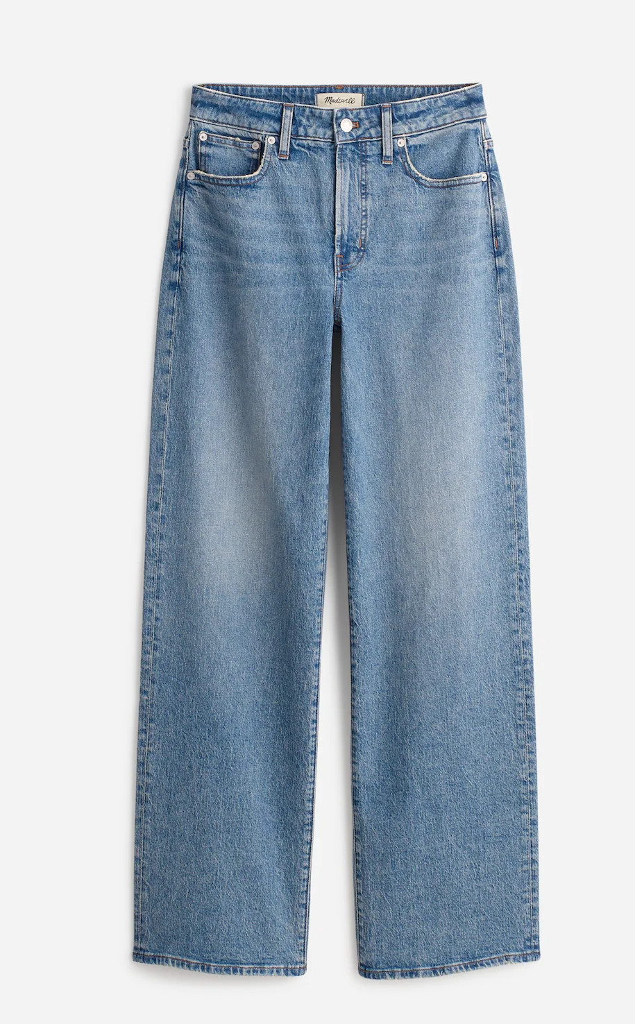 NWT Madewell Size 27 Petite Curvy Perfect Vintage Wide-Leg Jean Blue Denim