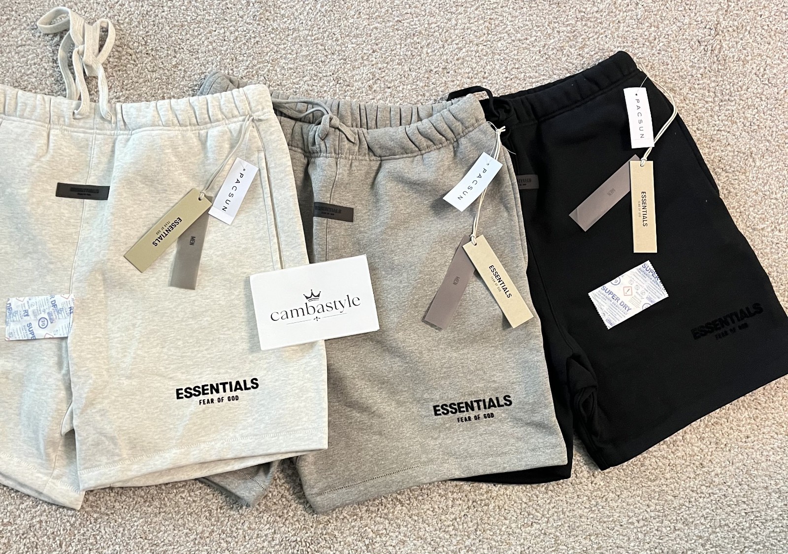 Fear of God Essentials Shorts -  Sizes XS-XL, 100% Authentic, 