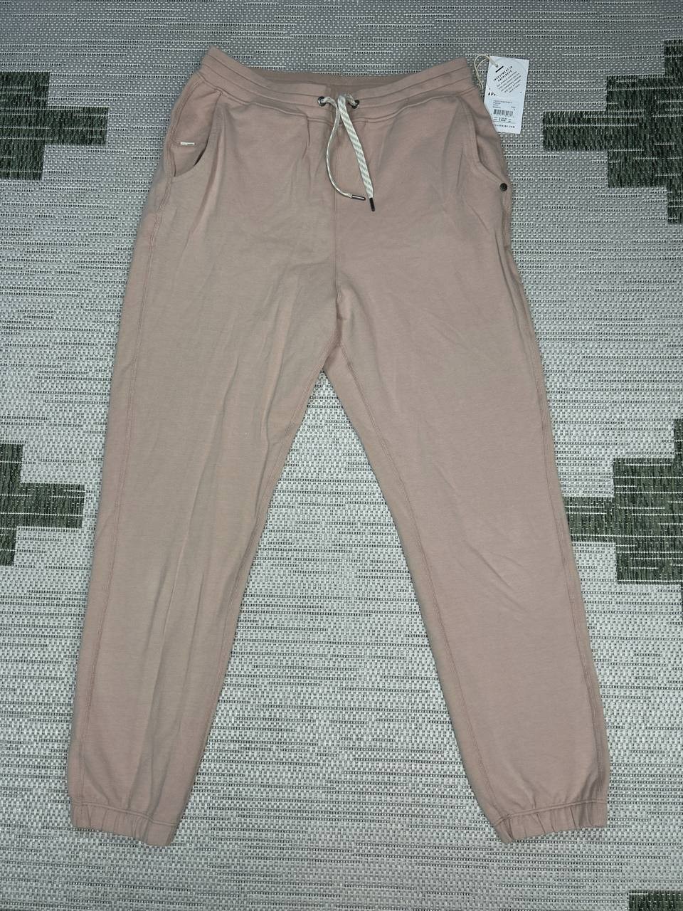 Vuori Laguna Lounge Jogger Pants Womens Small Pink Cotton Stretch Drawstring New
