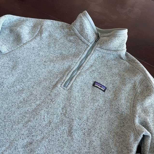 Patagonia Better Sweater 1/4 Quarter Zip Fleece Jacket, Women’s size M, Thin Ice
