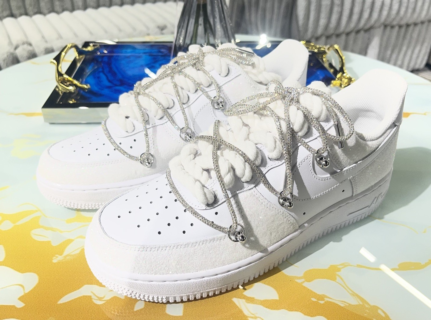 Custom Air Force 1s – One of One Design🧊