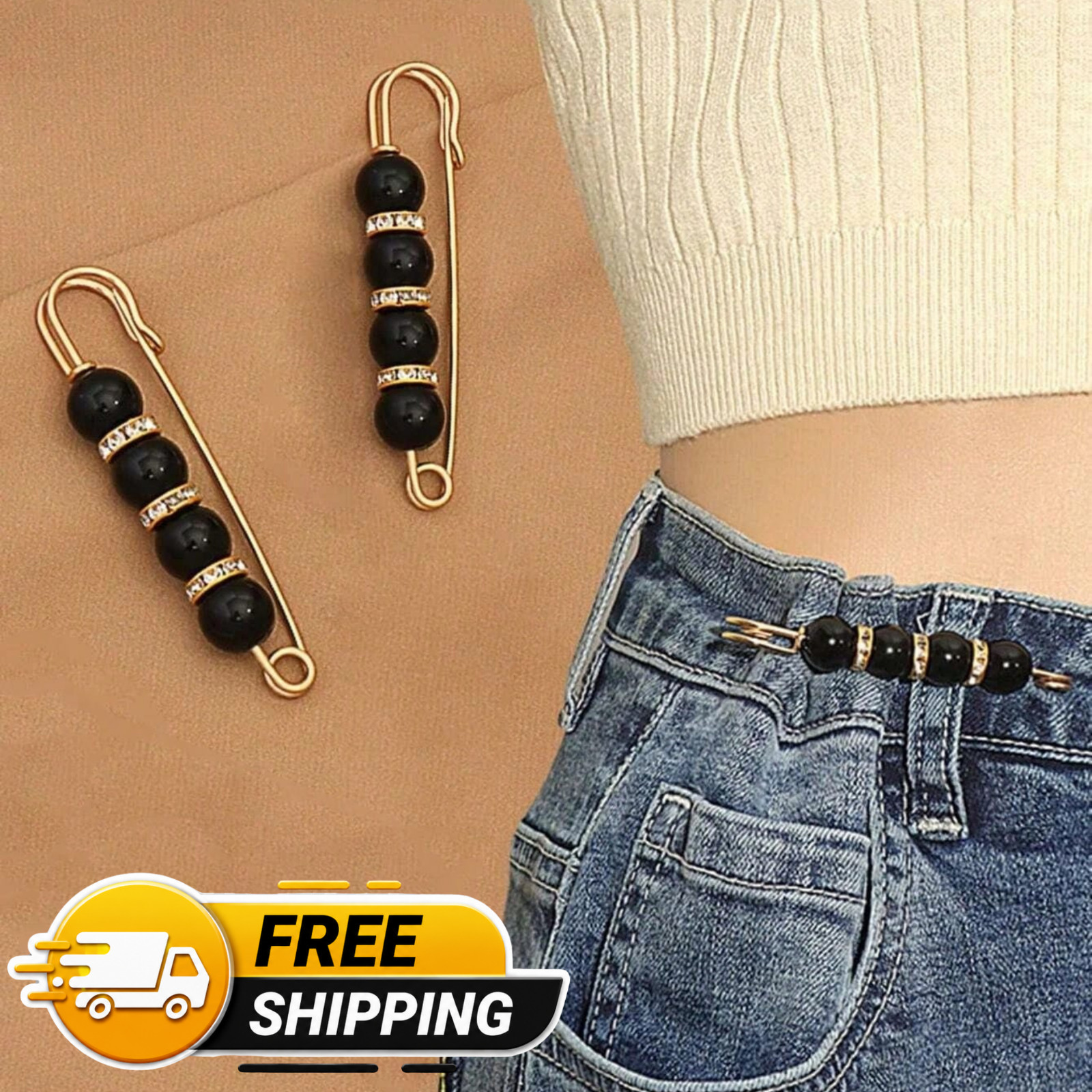 5Pcs Invisible Waist Waist Tightener Clips Adjustable Buckle No-Sew Tightener UK
