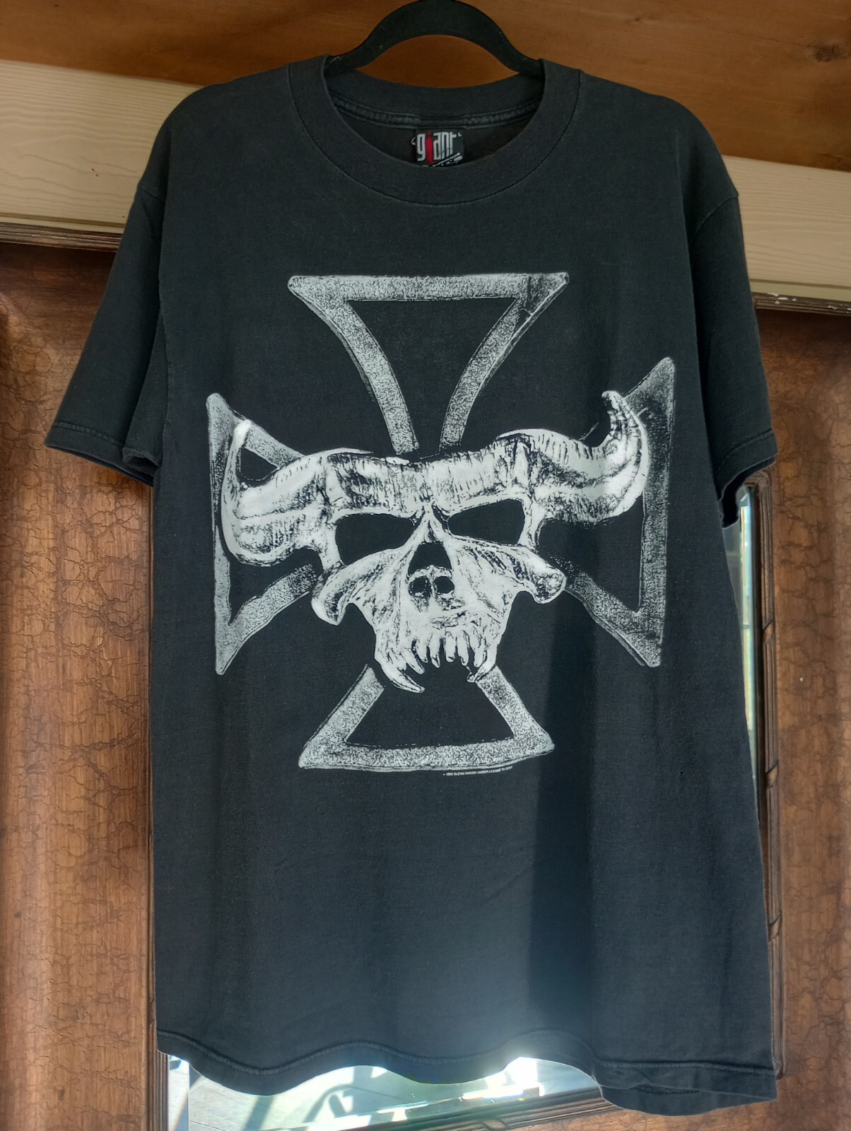 Vintage Danzig 1993 thrall- demonsweatlive Tour Tshirt Sz L With Giant Tag 