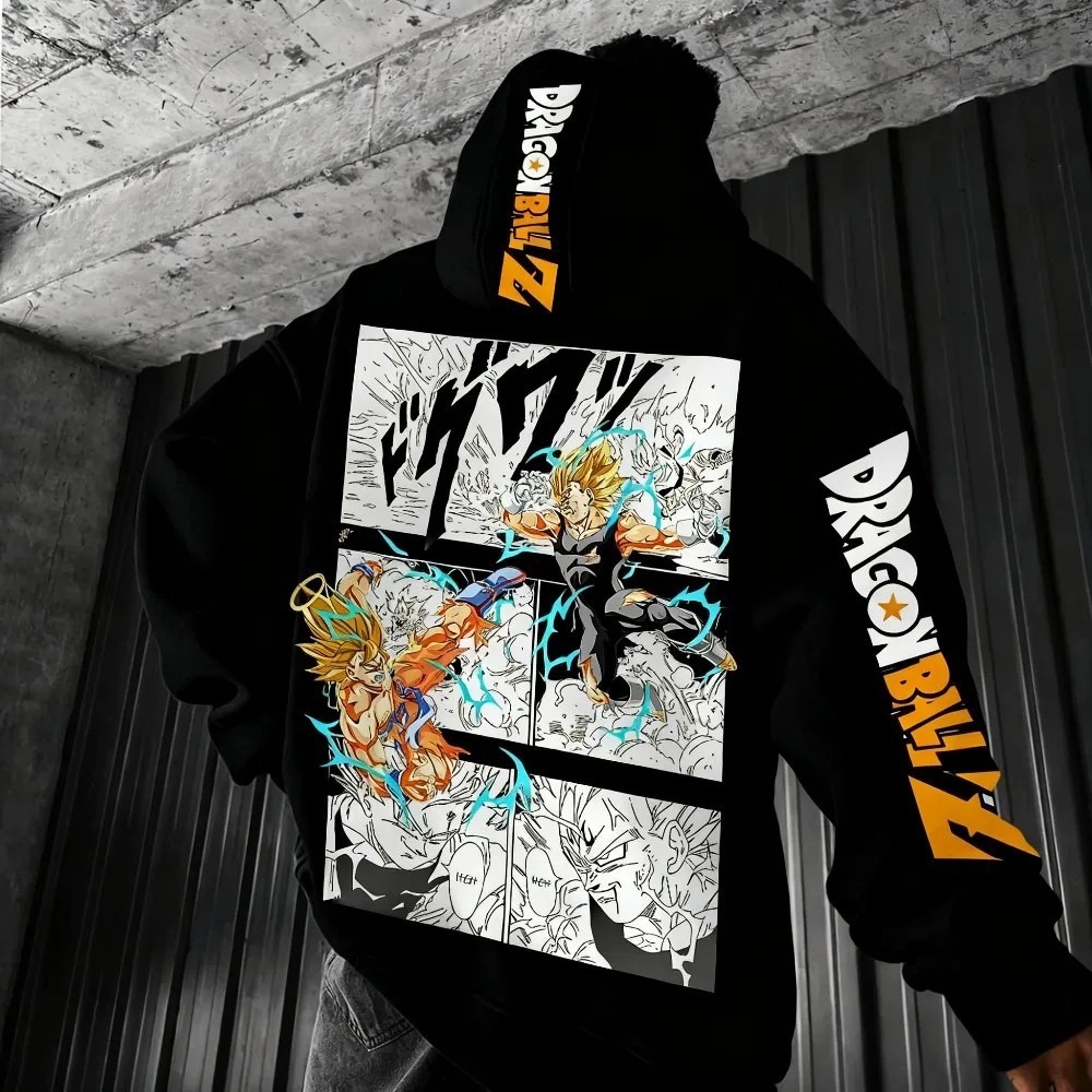 Dragon Ball Z Hoodie Anime Graphic Pullover Sweatshirt Men Women Manga Outerwear