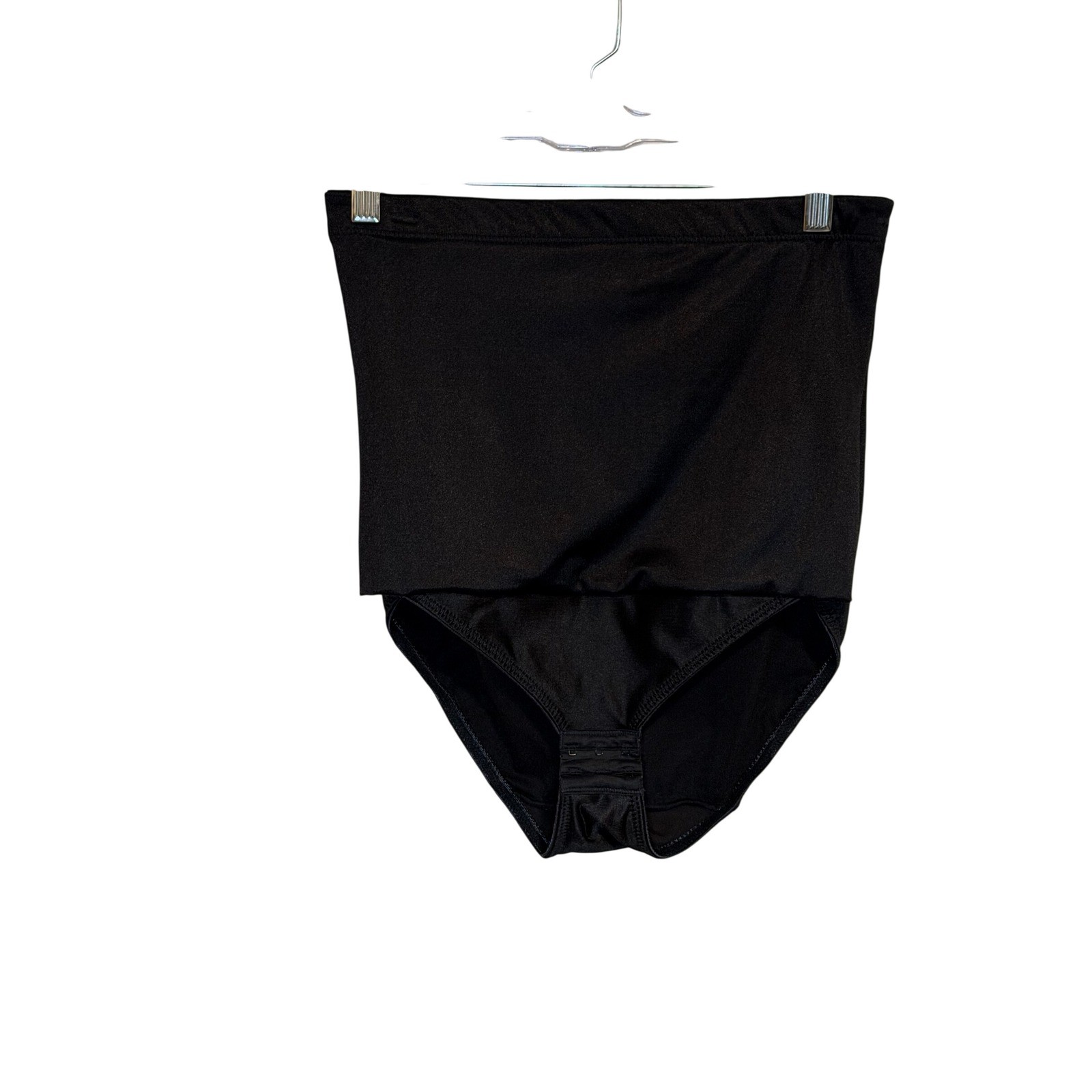 Underscore Womens Black High Waisted Control Brief Shapewear Size 2X