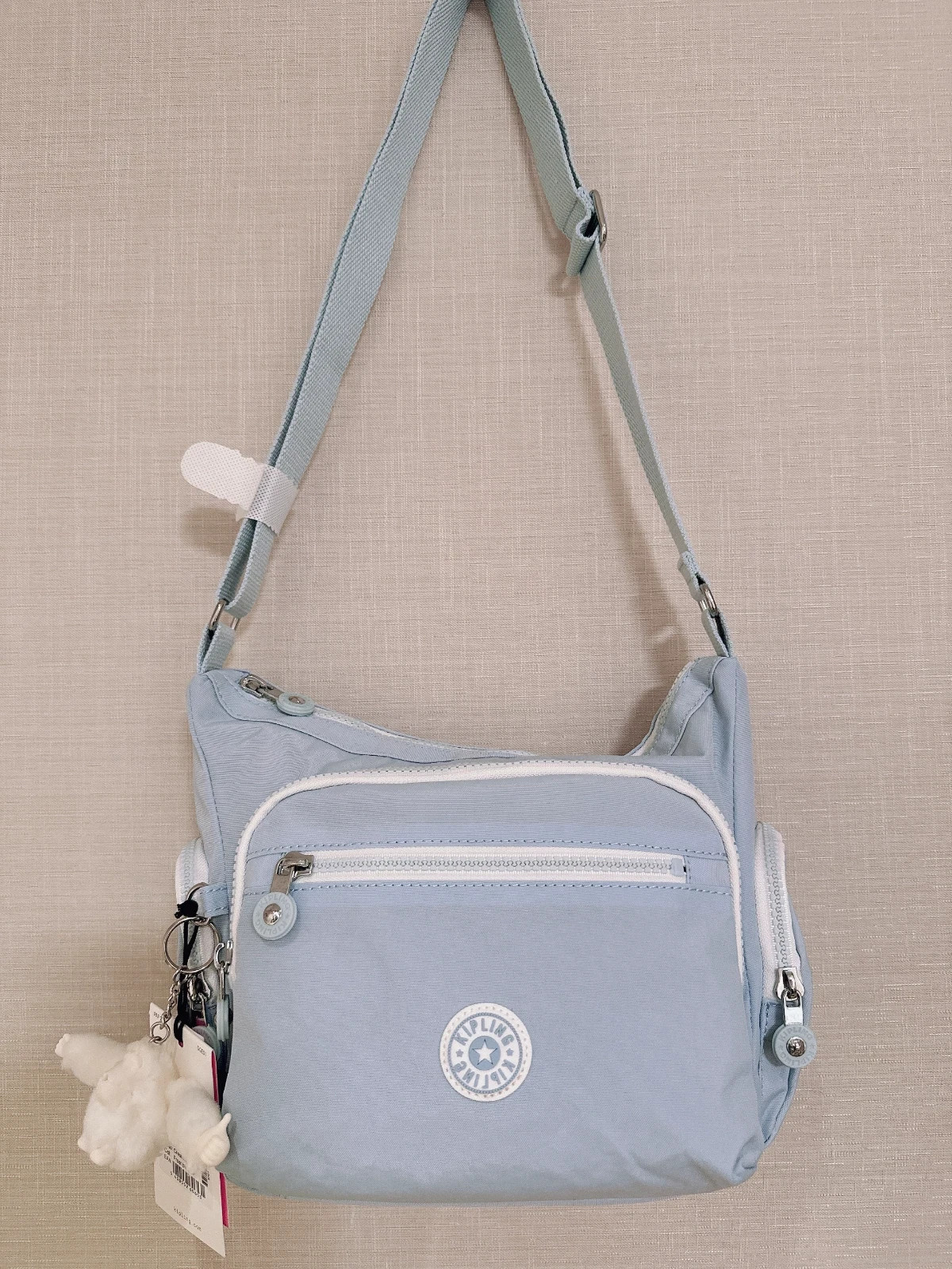 NWT Kipling Women\'s Gabbie Crossbody in  Light blue