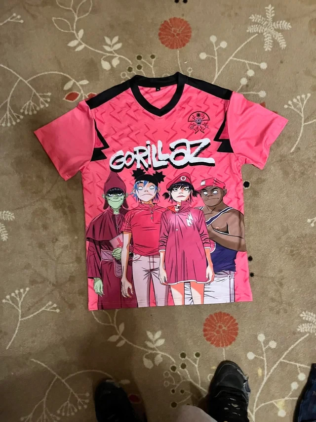 Gorillaz V-neck Jersey All size S-5XL TU855