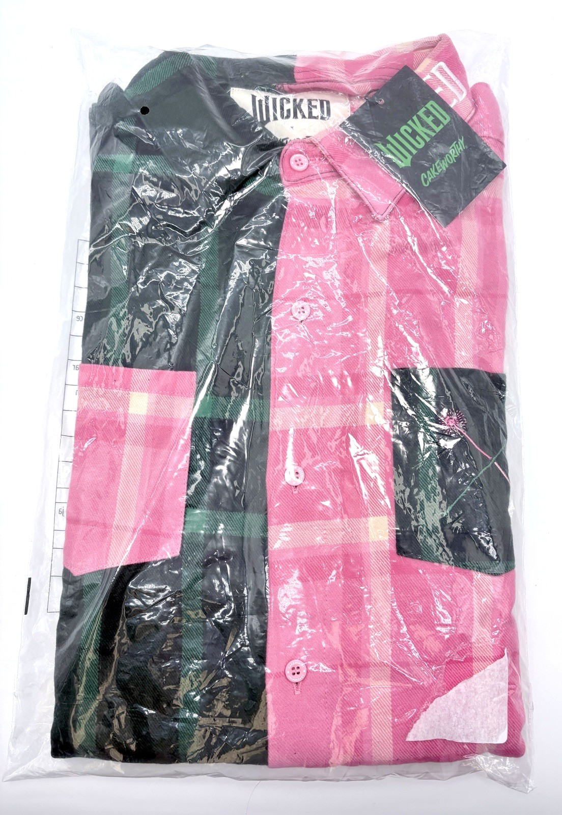 Cakeworthy x Wicked Elphaba & Glinda Flannel Shirt Unlimited NWT in Bag 2XL