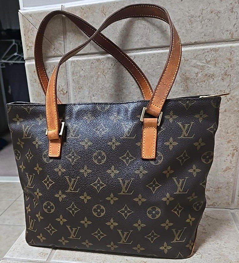 Authentic Louis Vuitton Cabas Piano M51148 Monogram Tote Bag SD0012 2002