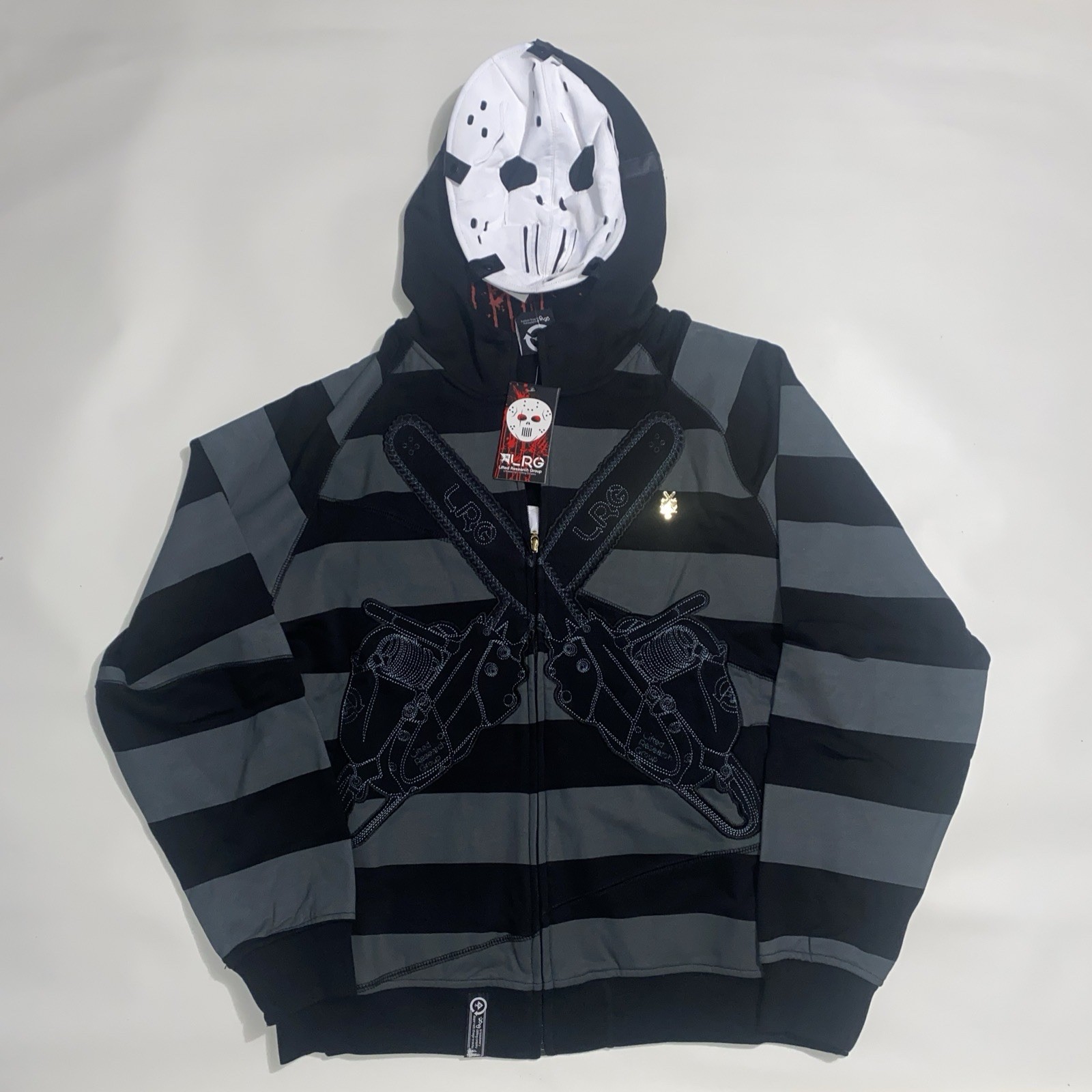 RARE LRG Friday The 47th Zip Hoodie Black / Grey | Size- Large | NWT