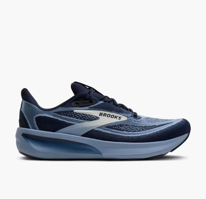 Brooks Revel 9 Men\'s Running Shoes Navy Blue Blue Wash Breathable Cushioned AUTH