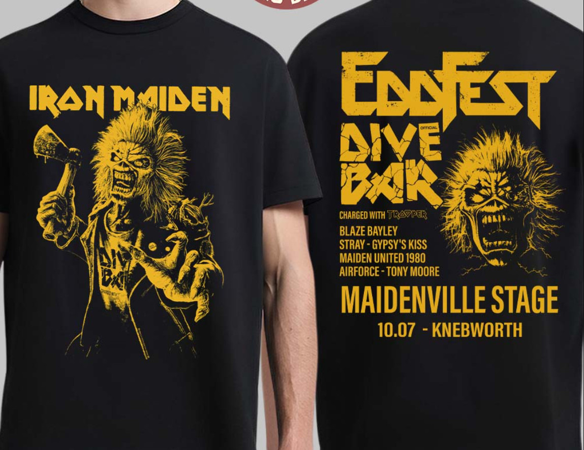 Ir0n Maid,en 2026 Eddi, e Dive Bar Tee On July 10 2026 T-Shirt Unisex Tee