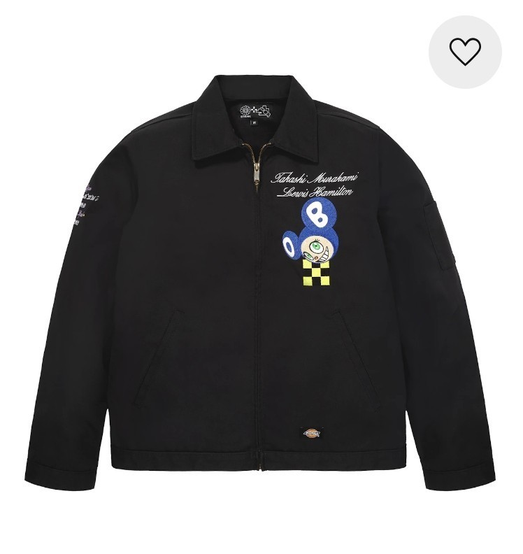 Lewis Hamilton Takashi Murakami collaboration Circuit Jacket M Black Mens +44