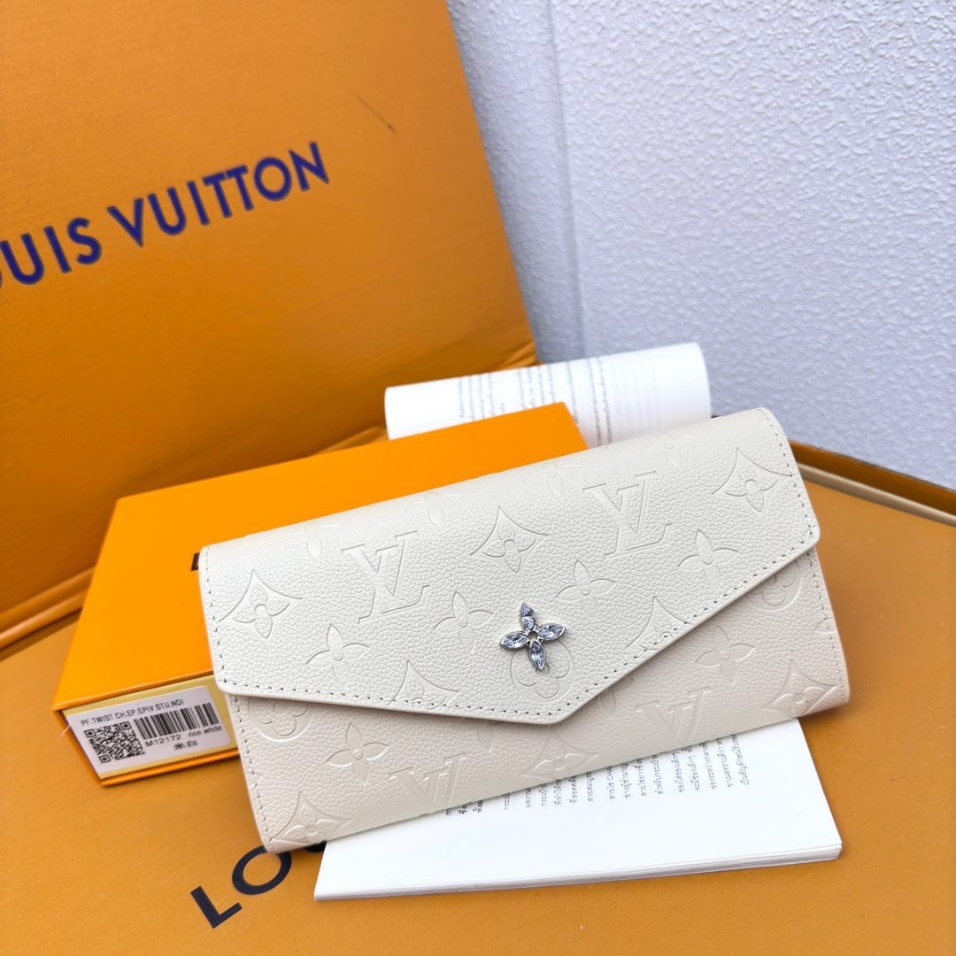 LLouisV - Lisa Wallet M12172 - Cream Monogram Empreinte - NEW