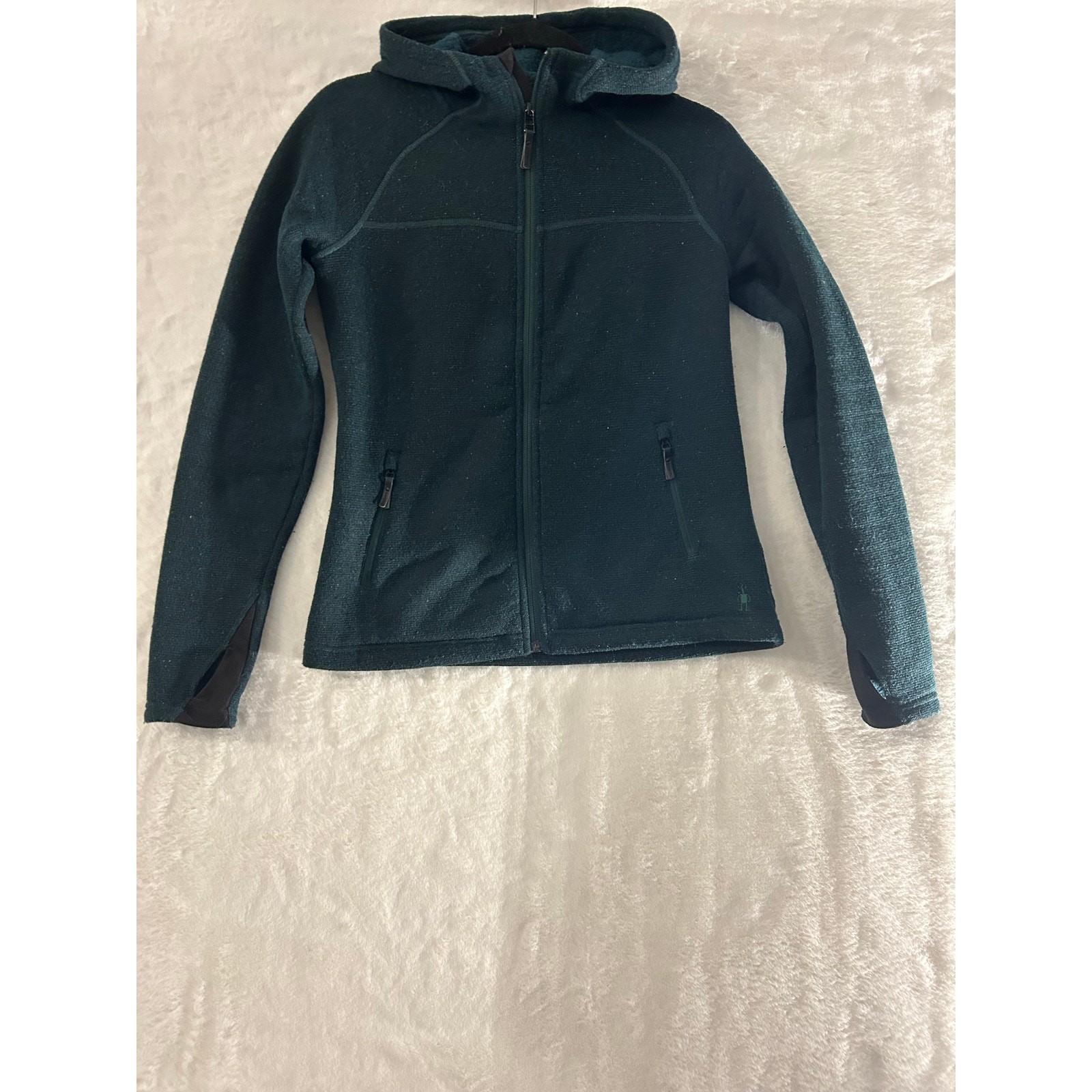 Smart Wool Zip up jacket size XS green