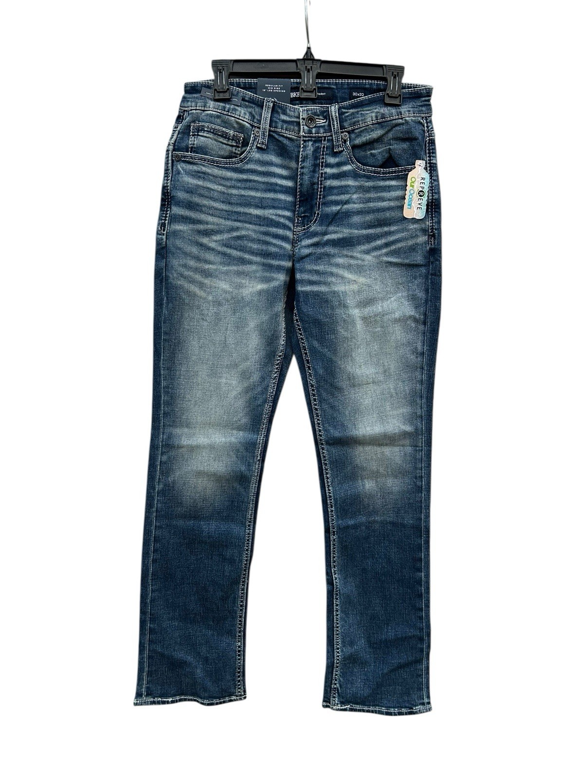 NEW BKE Jake Straight Regular Mid Rise Mens 30x32 Jeans 76.95