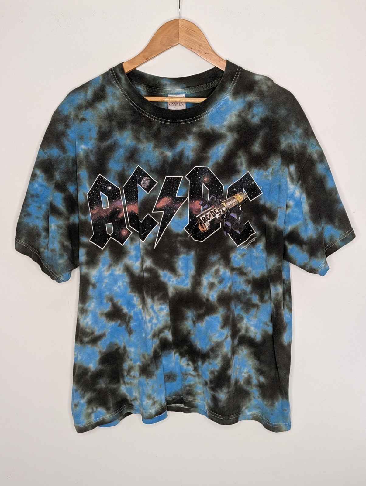 Original Vintage 2000/01 AC/DC Stiff Upper Lip World Tour T-shirt Tee Mens XL