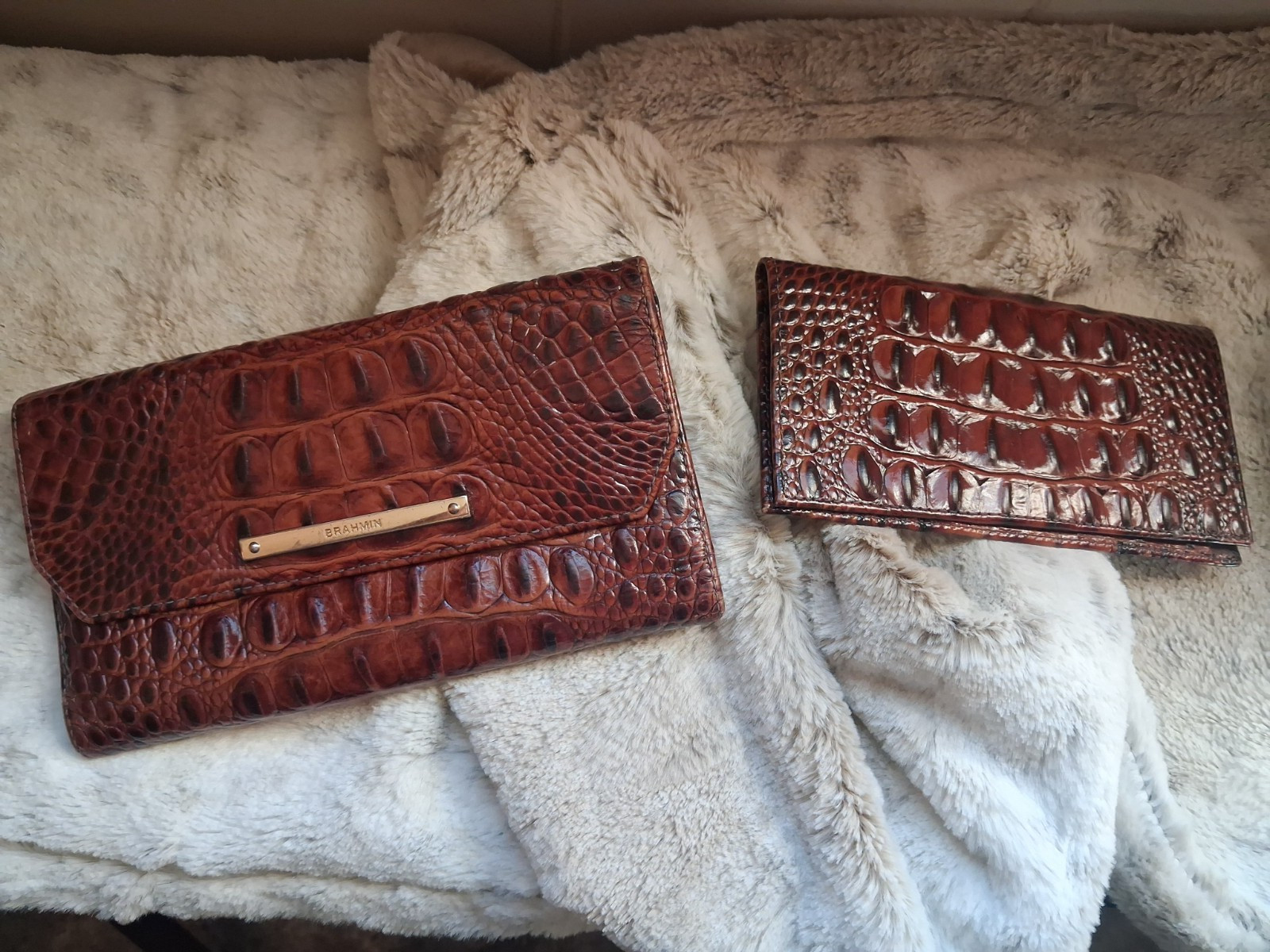 brahmin cordelia pecan wallet
