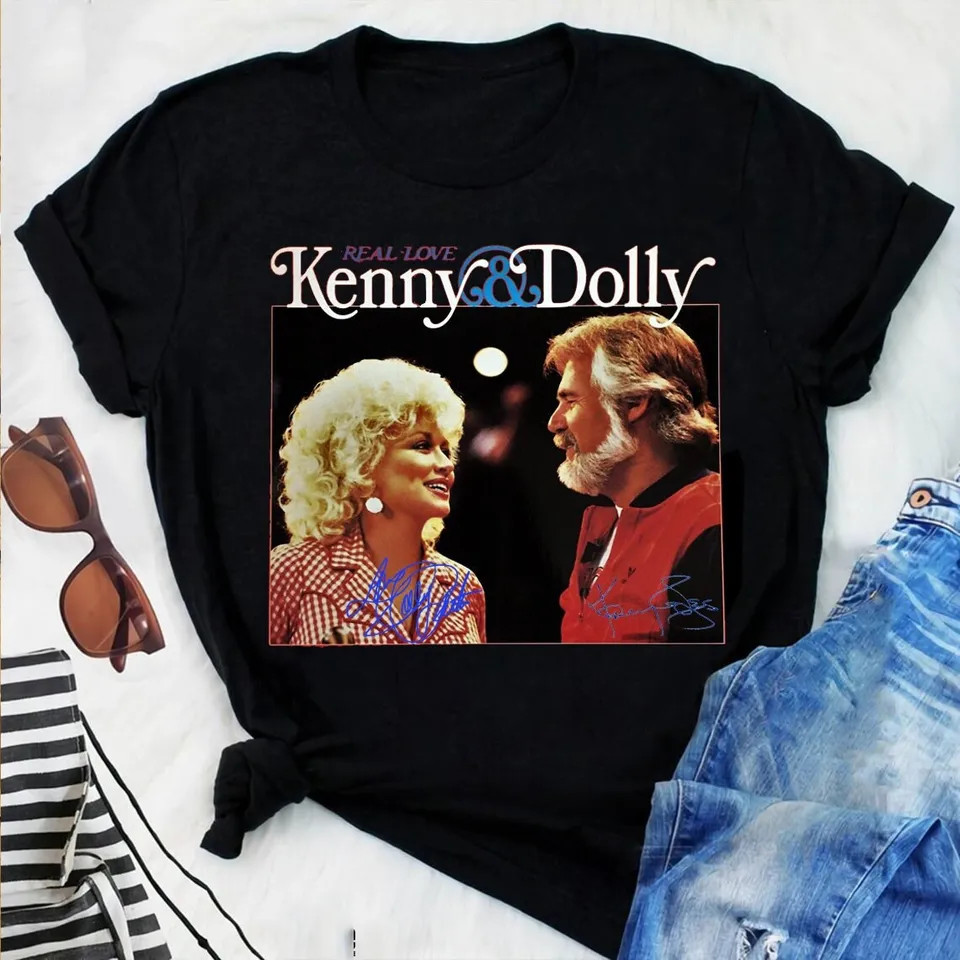 Dolly Parton and Kenny Rogers Together Gift Christmas All Size  Shirt P258