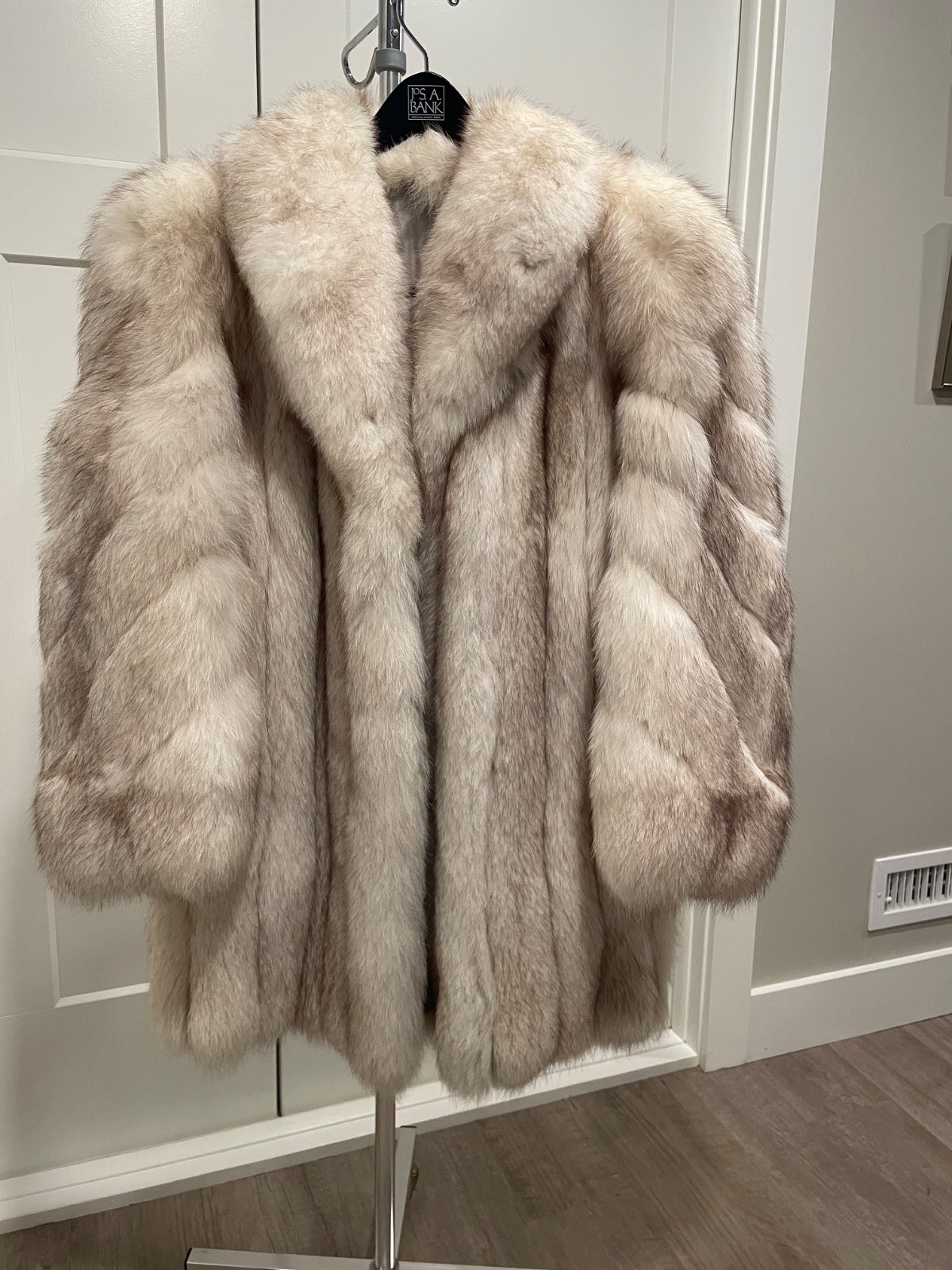 real genuine fox fur coat, womens