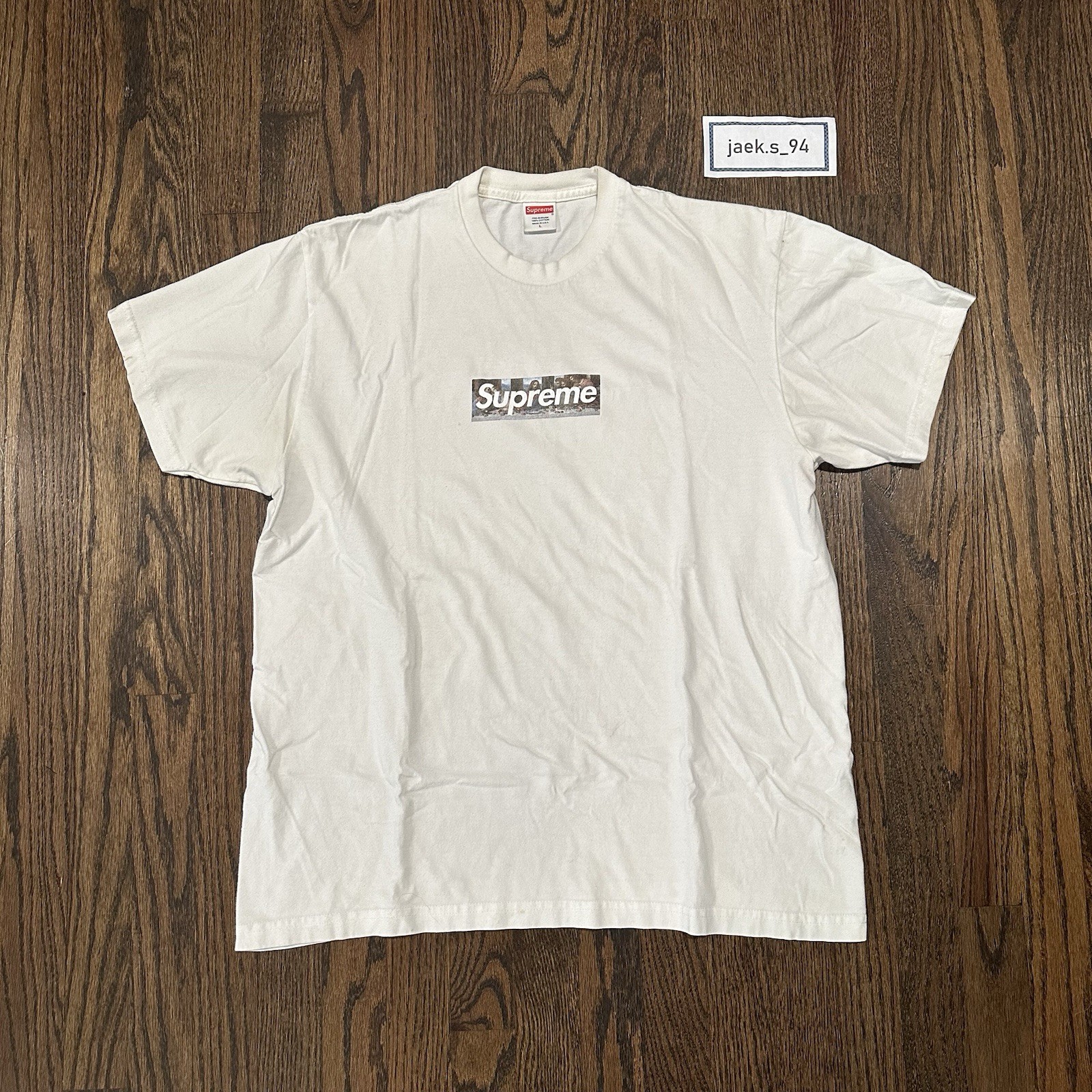 Supreme Milan Box Logo Tee 2021 White Large rare and authentic 