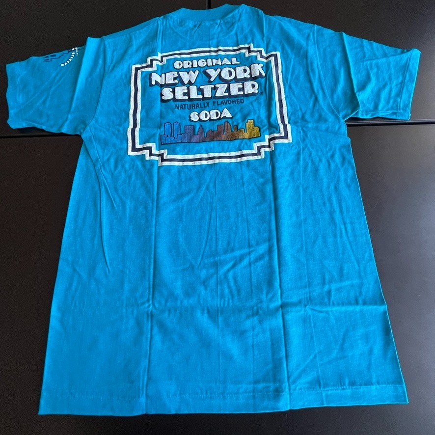 Rare VTG New York Seltzer Water Soda Water Advertising T-Shirt Single Stitch L