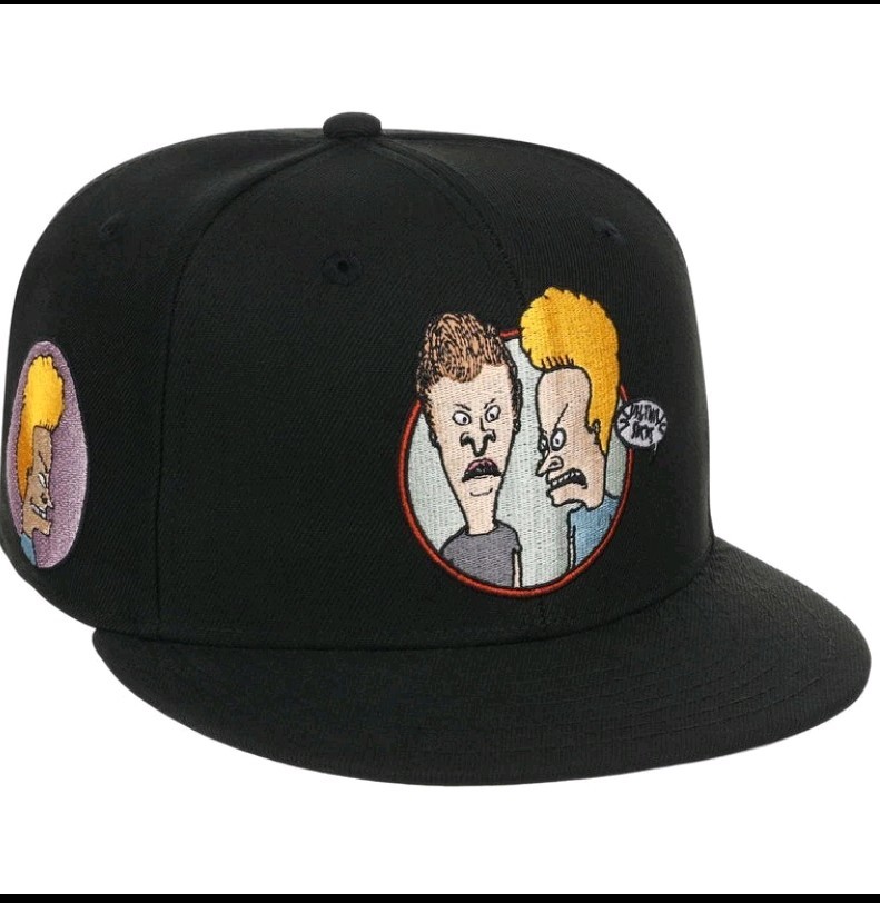 Beavis and Butthead  Fitted Hat Black RARE - Size 8