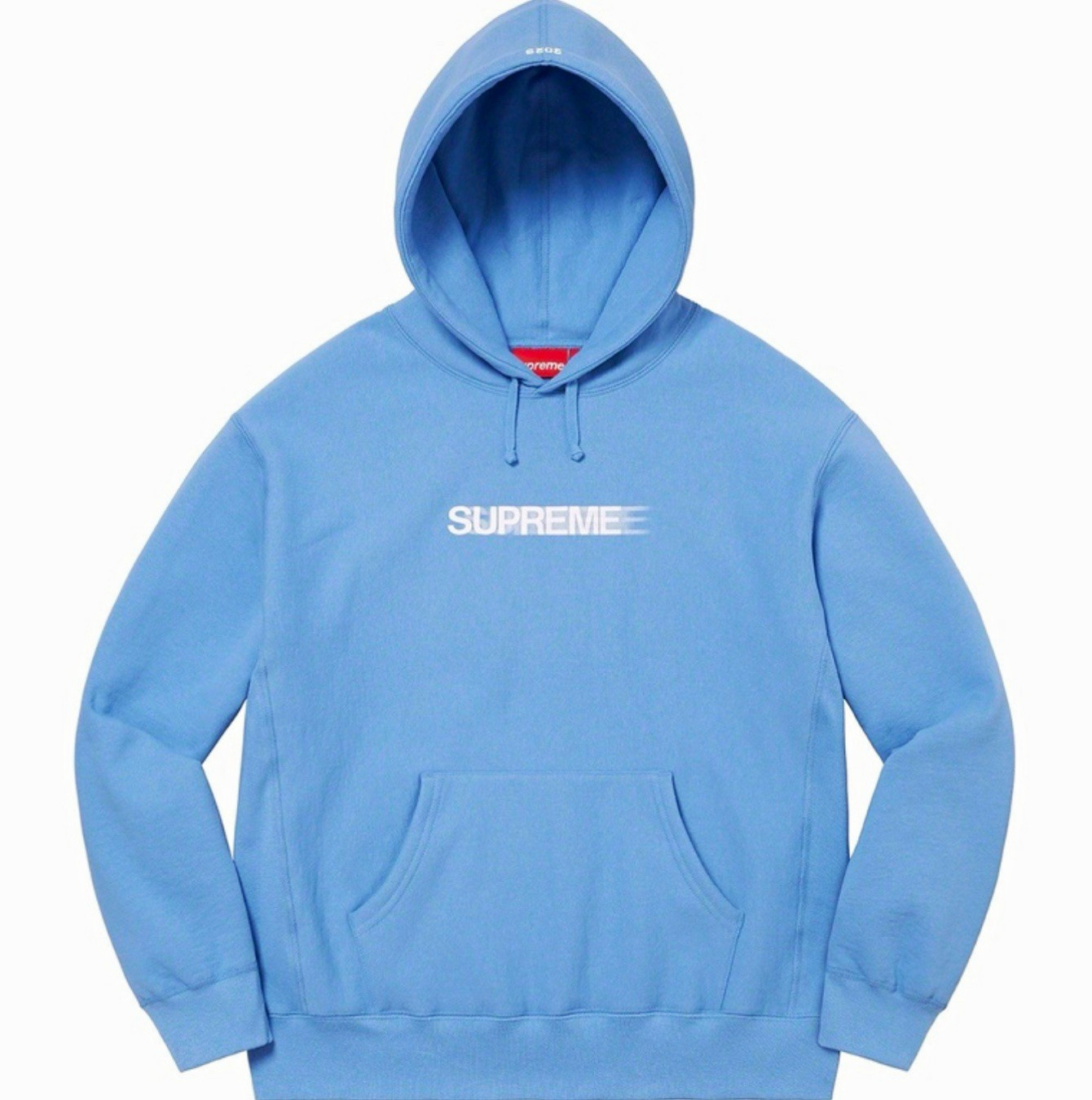 Supreme Motion Logo Hooded Sweatshirt Light Blue Size XL Extra Large (SS23)