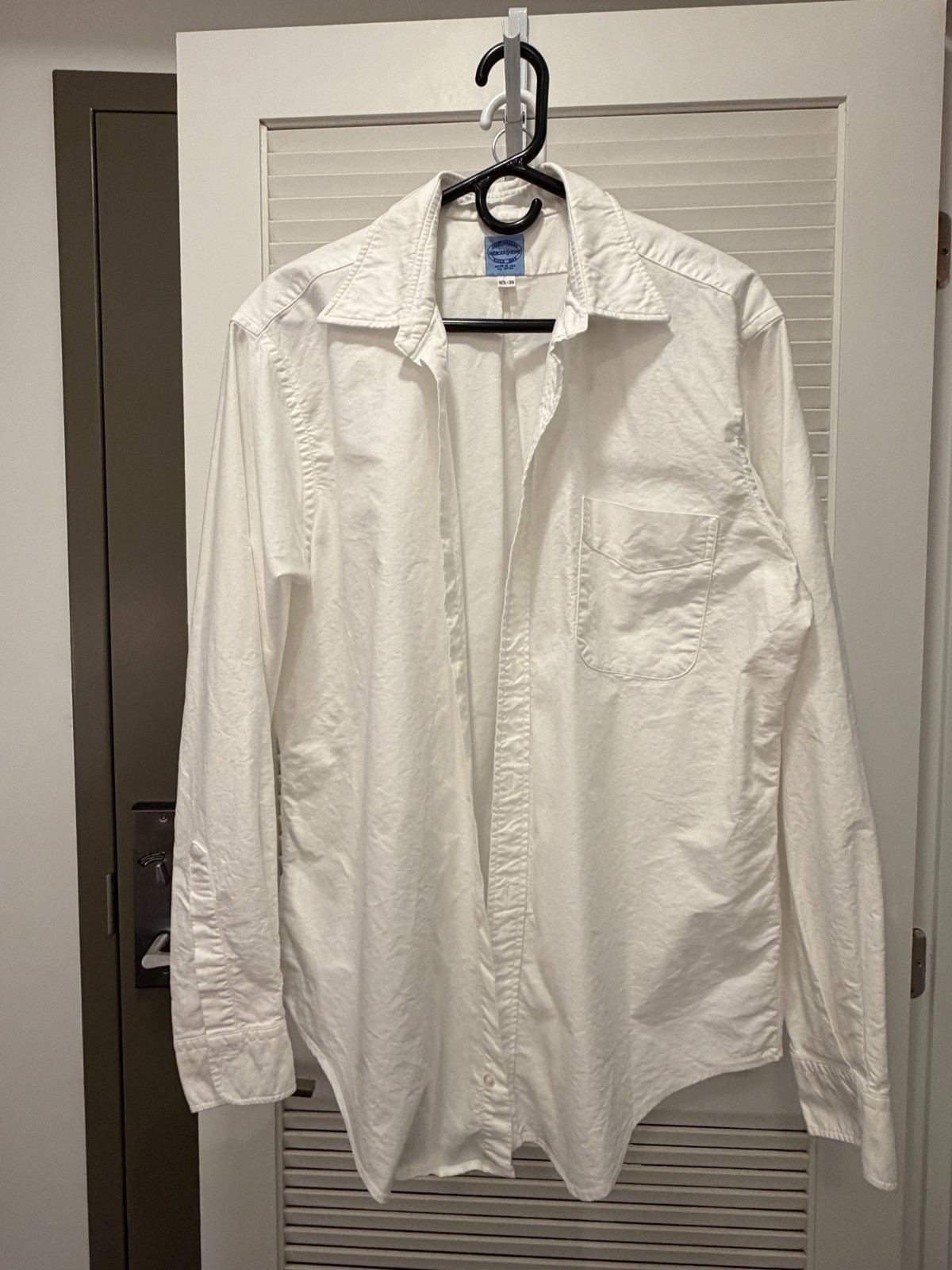 Mercer & Sons White Straight Collar Shirt 100% Cotton