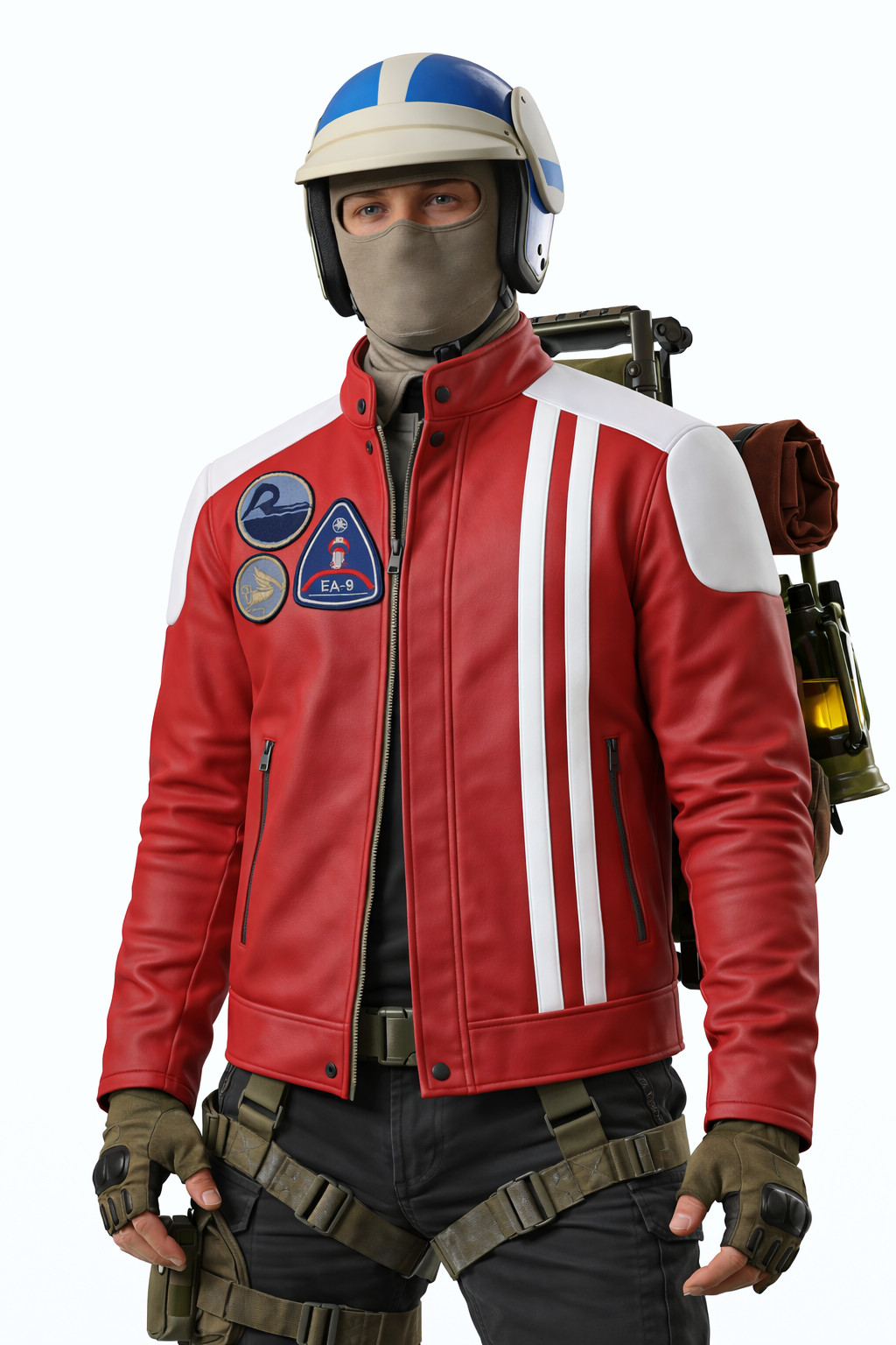 Arc Raiders Red Leather Jacket Futuristic Game Real Leather Jacket Anime Cosplay