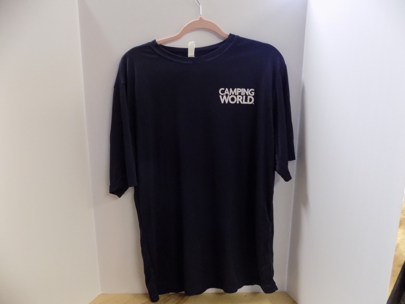 Team 365 Brand Camping World Navy Blue T-Shirt, Men\'s Large, New and Never Worn