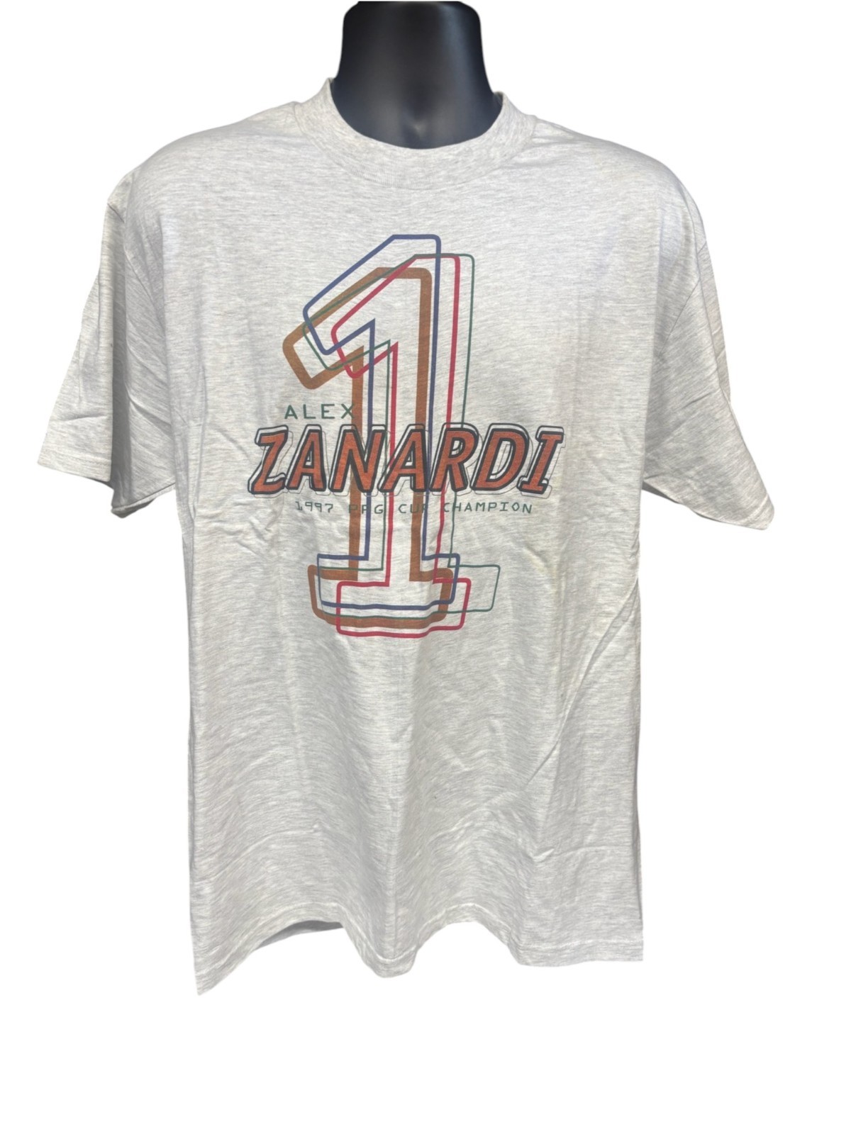 Vintage Alex Zanardi 1996-1997 Back to Back PPG Cup Champions T-Shirt