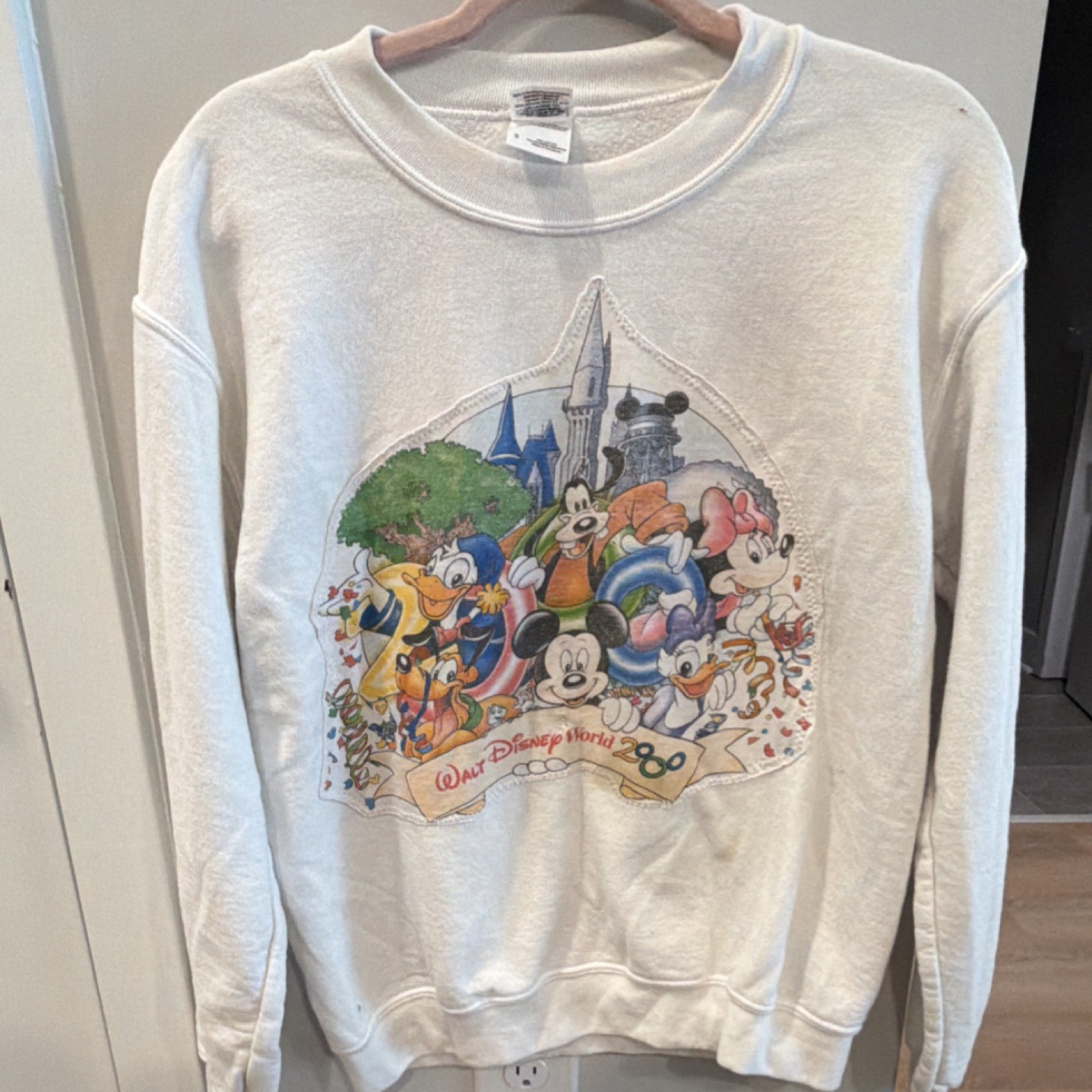 Vintage Rework Disney Graphic Sweatshirt Men\'s S