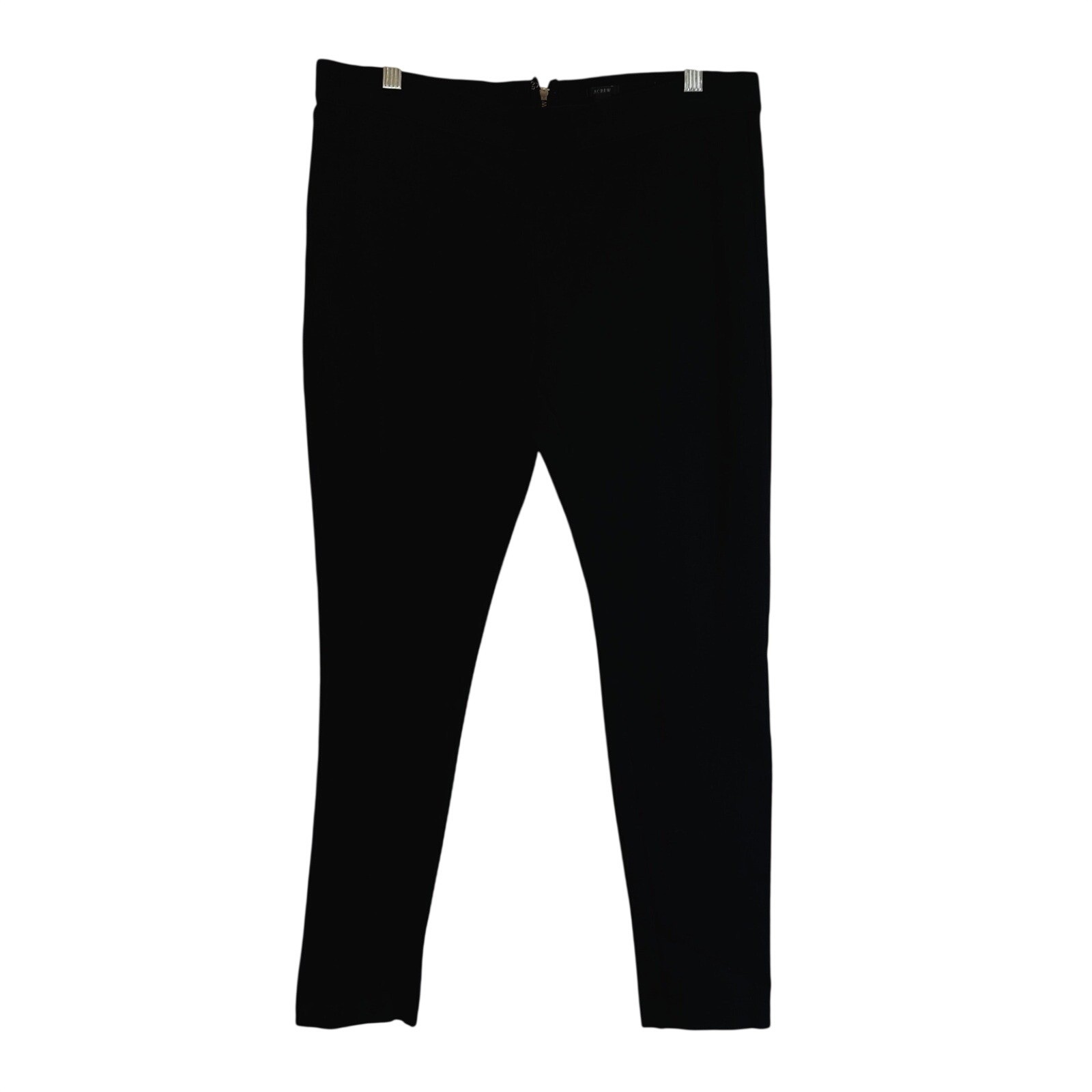 J Crew Any Day Womens 12R Black Stretch Knit Slim Leg Career Office Pants Layers