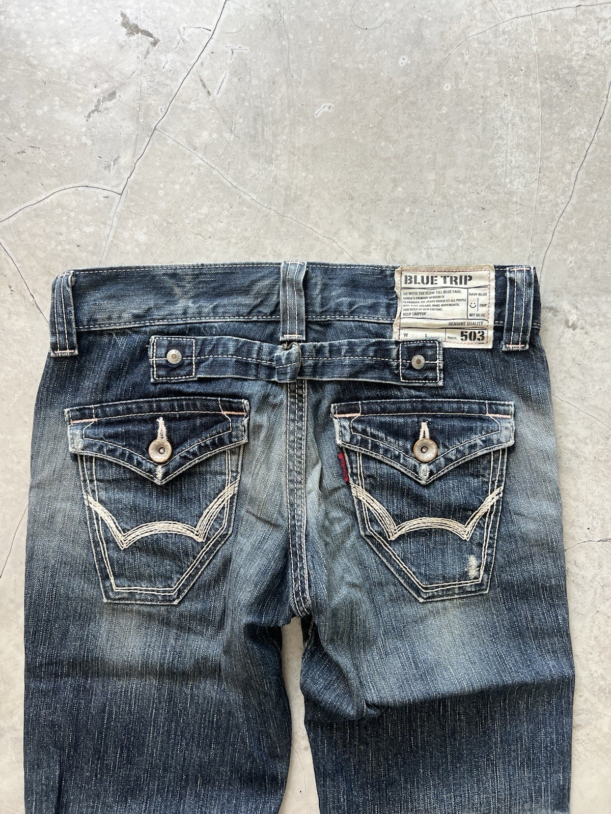 Edwin Blue Trip Jeans Size S Actual 29x29.5