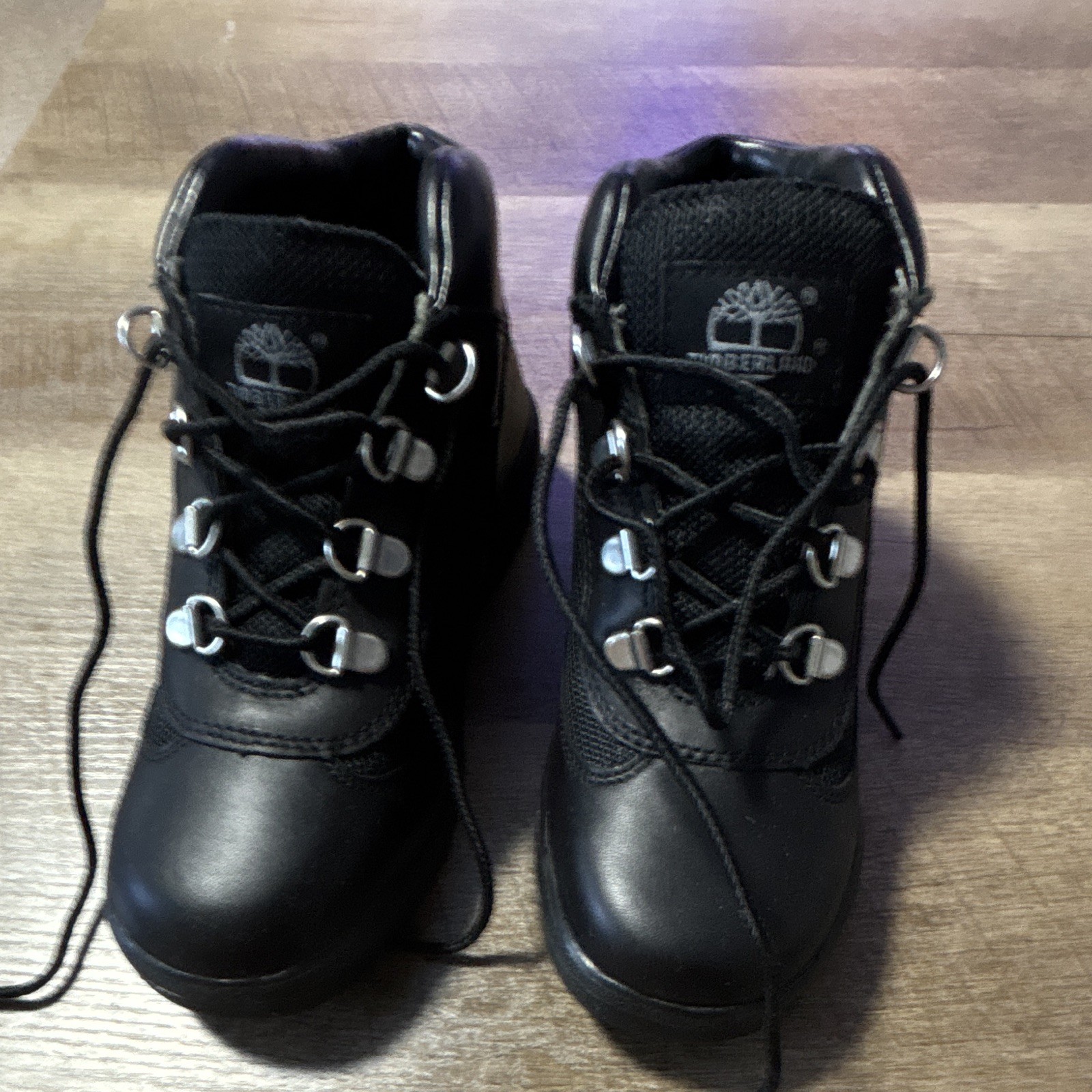 New Nib Timberland Little Kids\' size 1.5 Waterproof Field Boots Black 15706