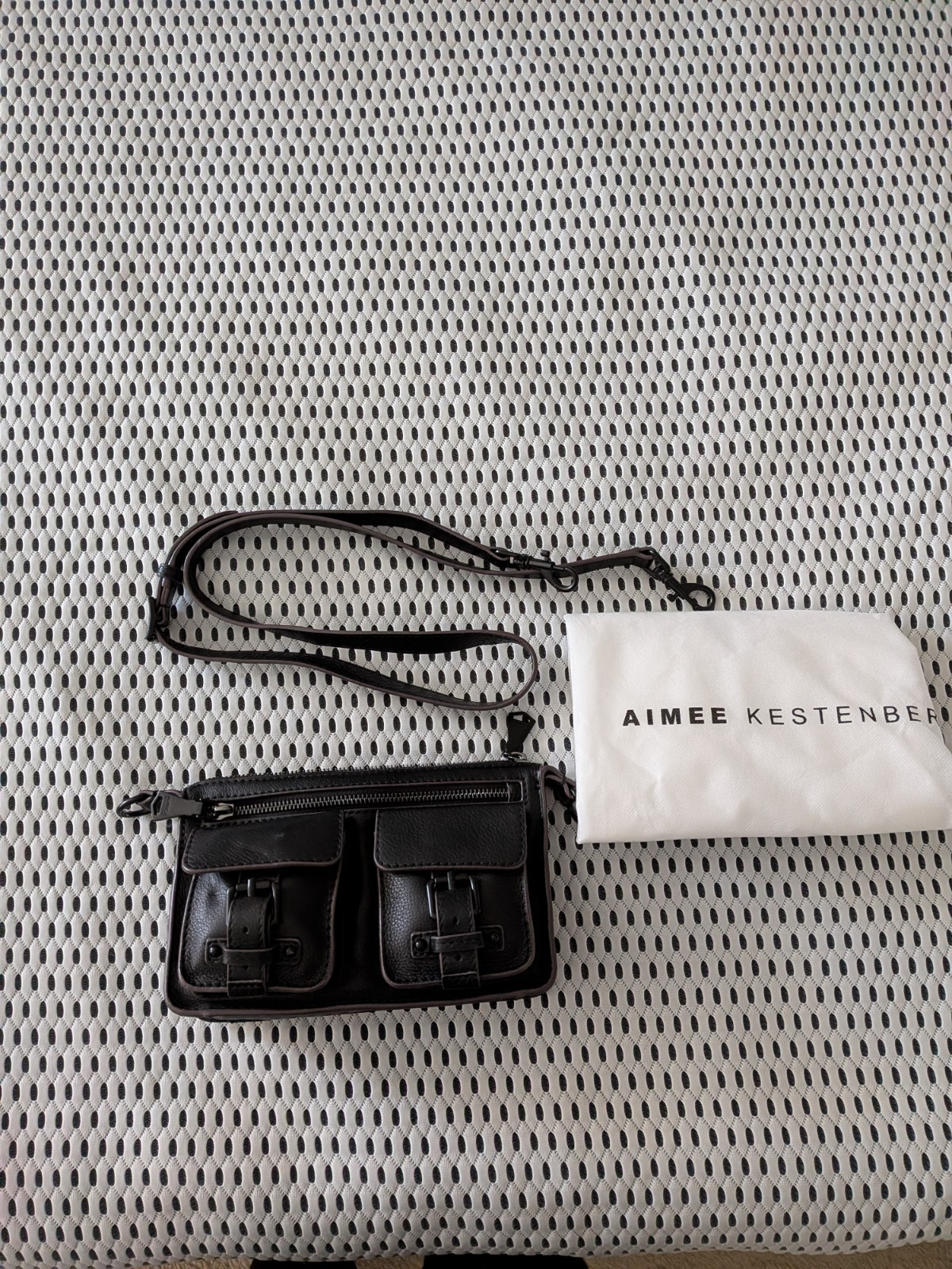 Aimee Mini Saddle Up Dark Brown Leather Crossbody Bag
