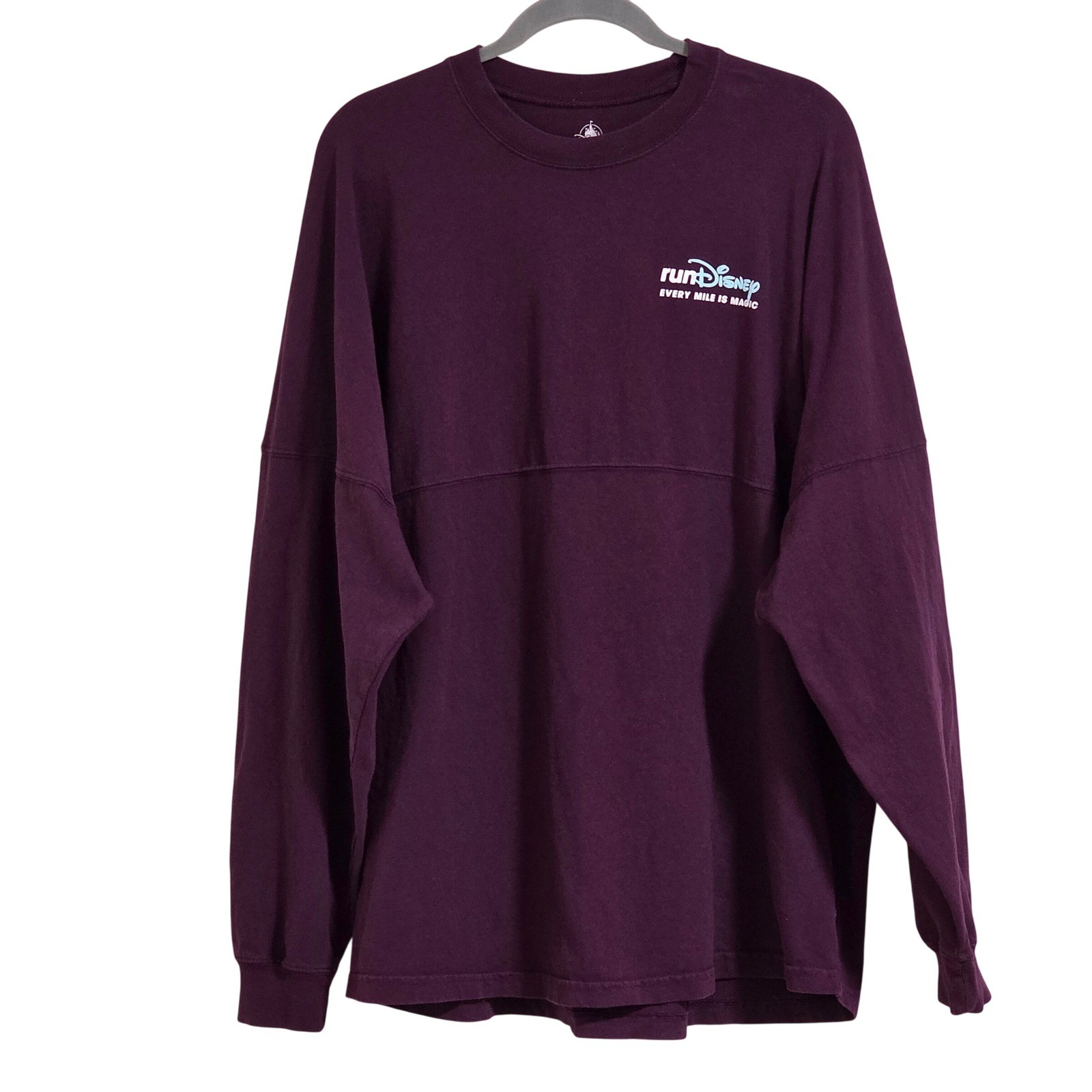 Disney Spirit Jersey runDisney Adult Large Maroon Every Mile is Magic Glitter