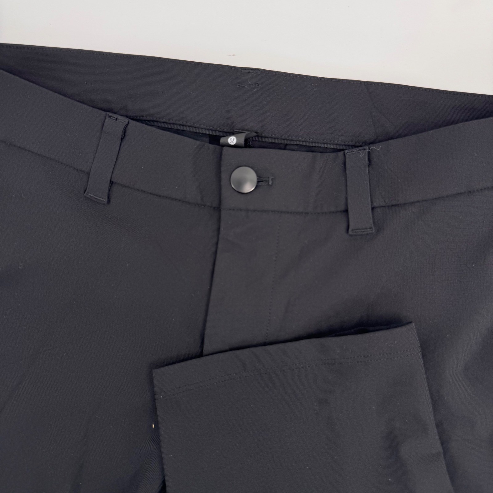 Lululemon Commission Slim-Fit Pant 32 Warpstreme Mens 34 Black M5975S Trousers