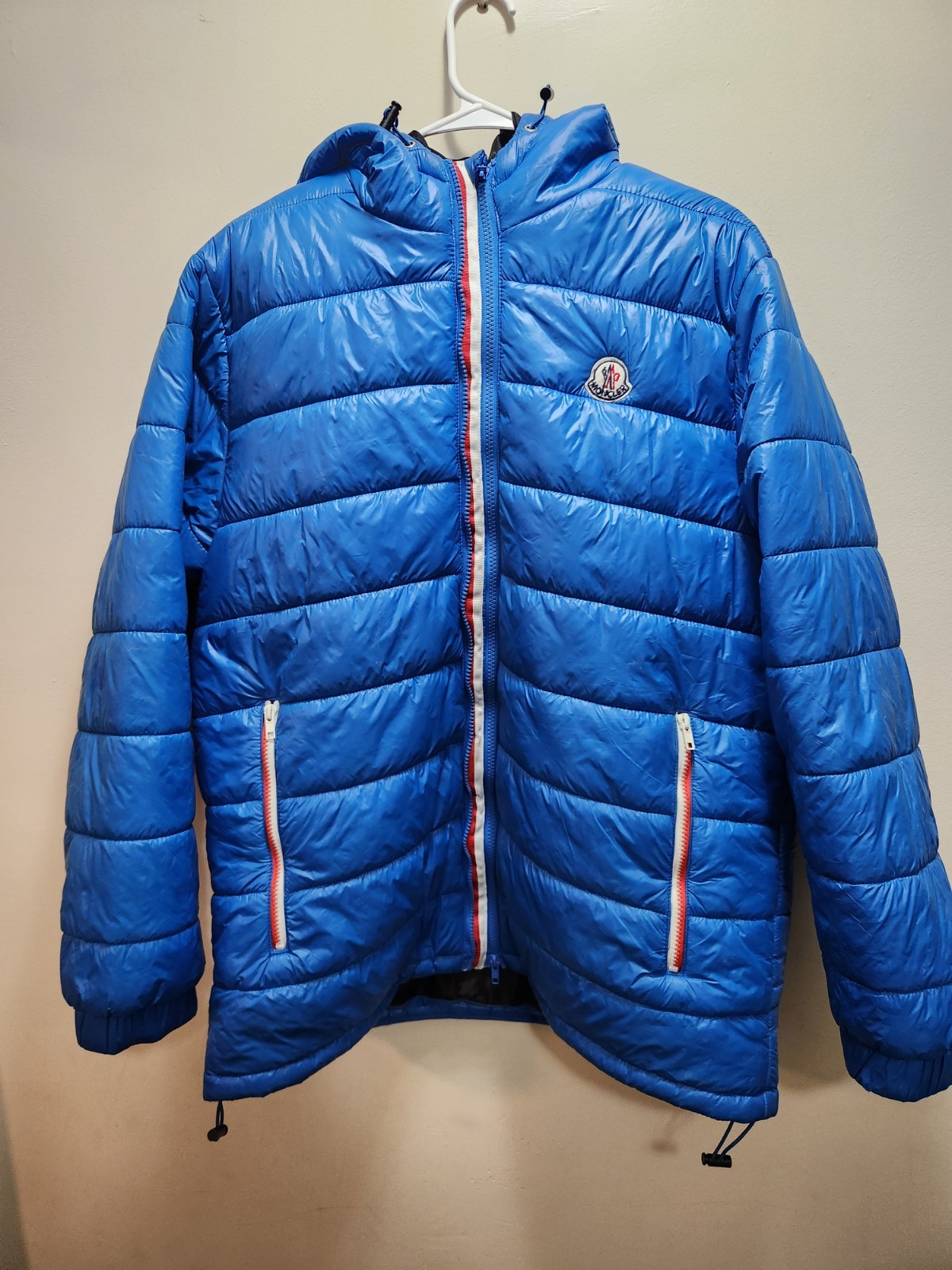 Pre-Owned Moncler Puffer Coat Size Large Men\'s - Blue