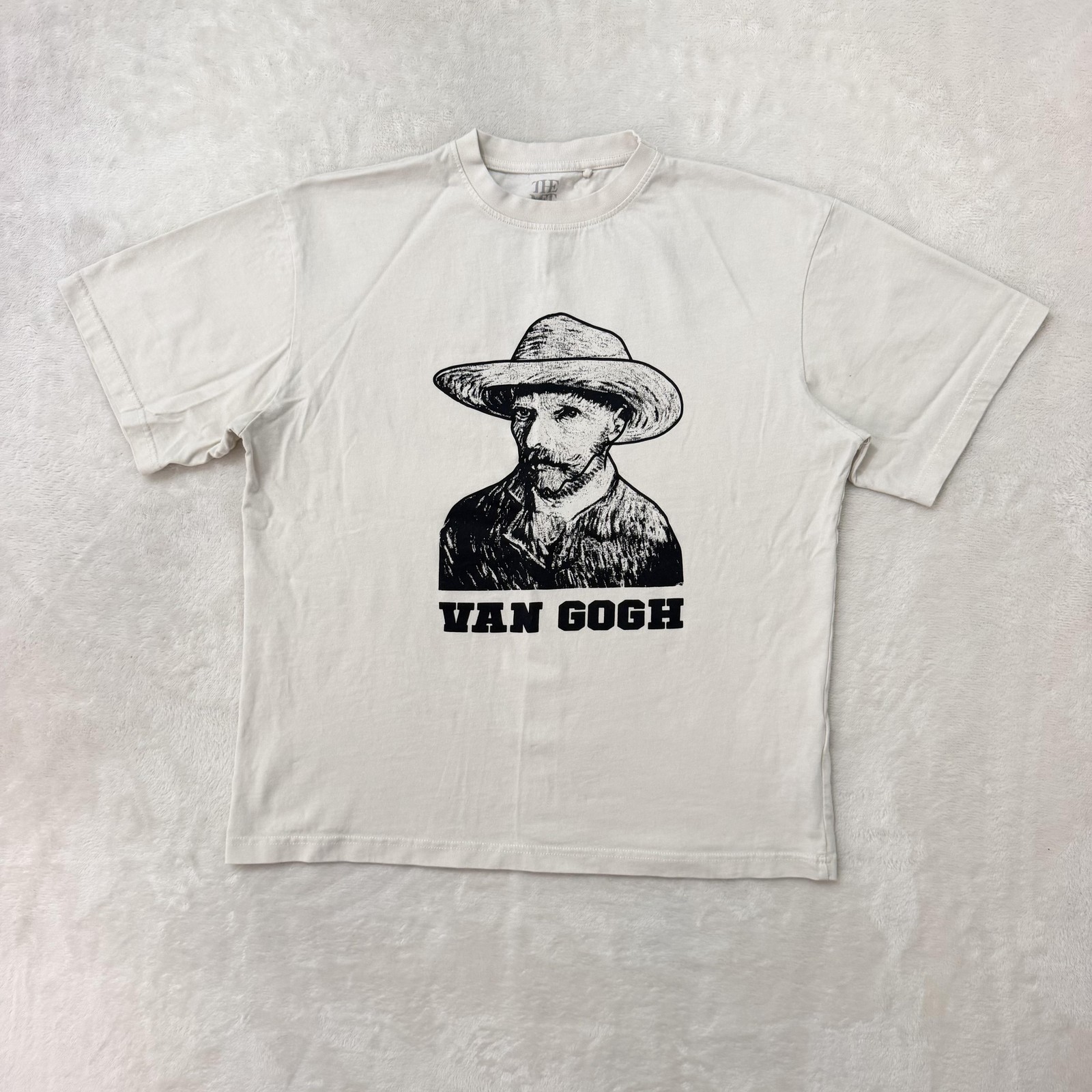Van Gogh The Met Shirt Mens Medium White Pull&Bear Self Portrait Art Tee